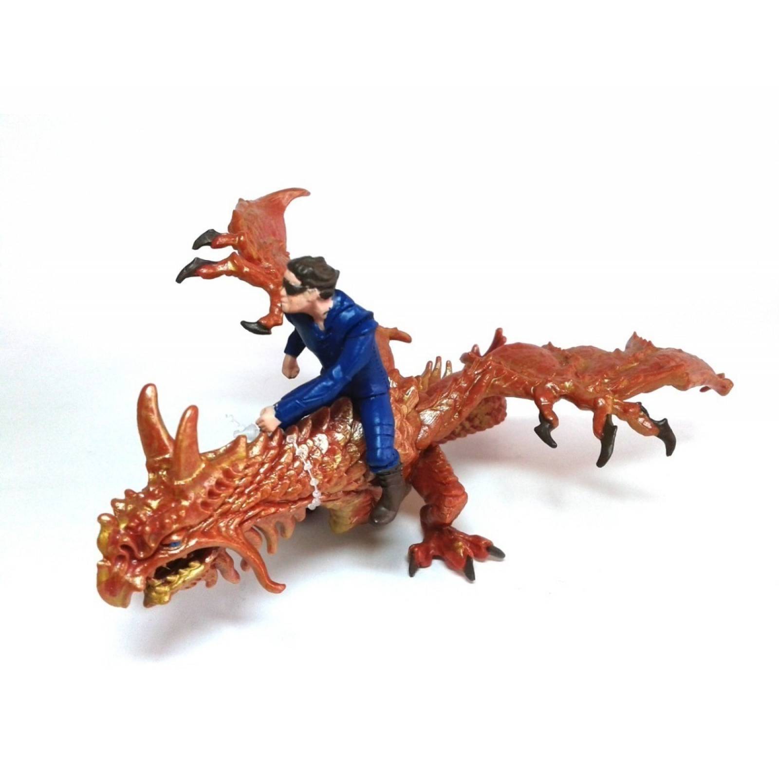 Dragon Del Trueno Con Drake 10121 Pintado A Mano Safari Ltd