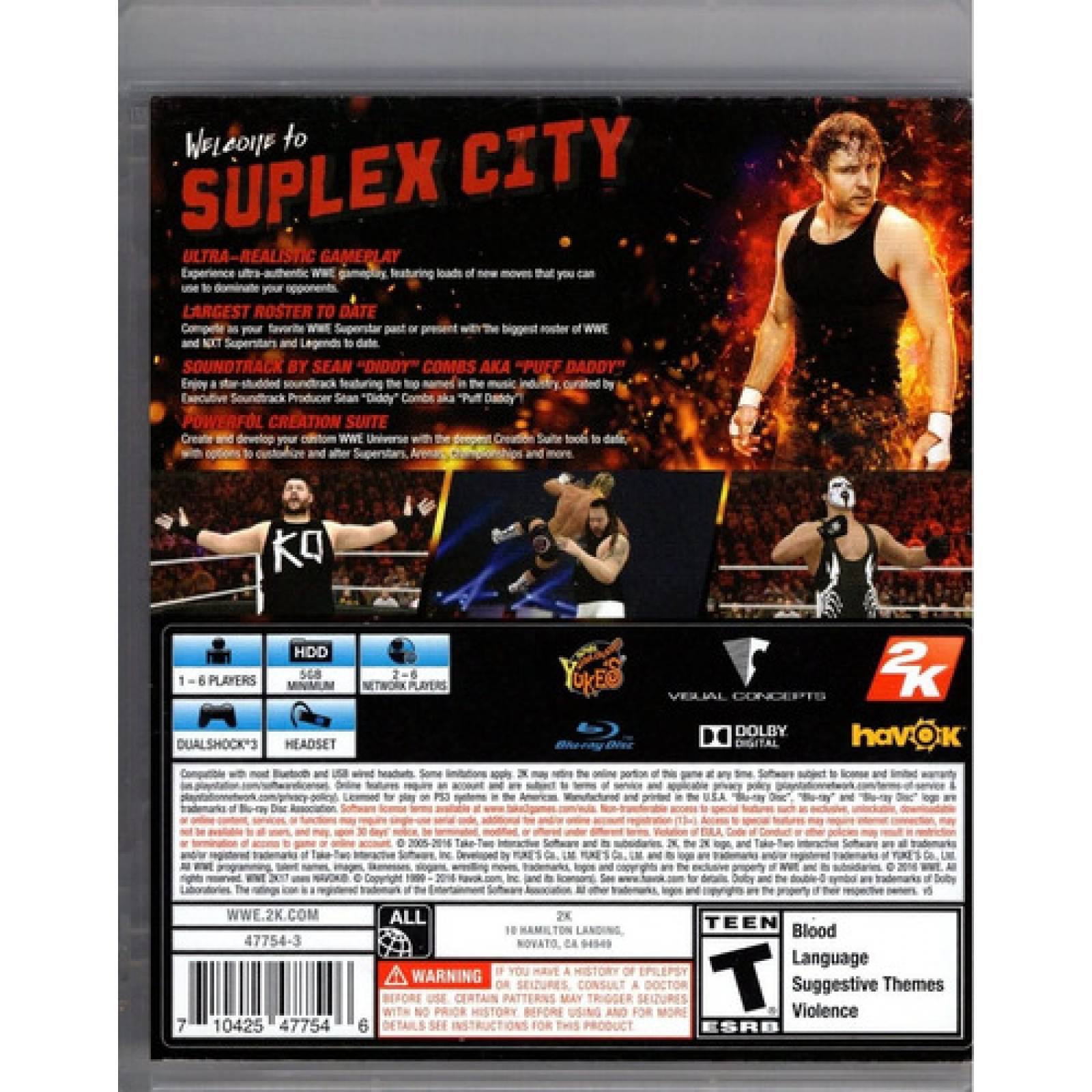 Wwe 2k17 Playstation 3 Ps3