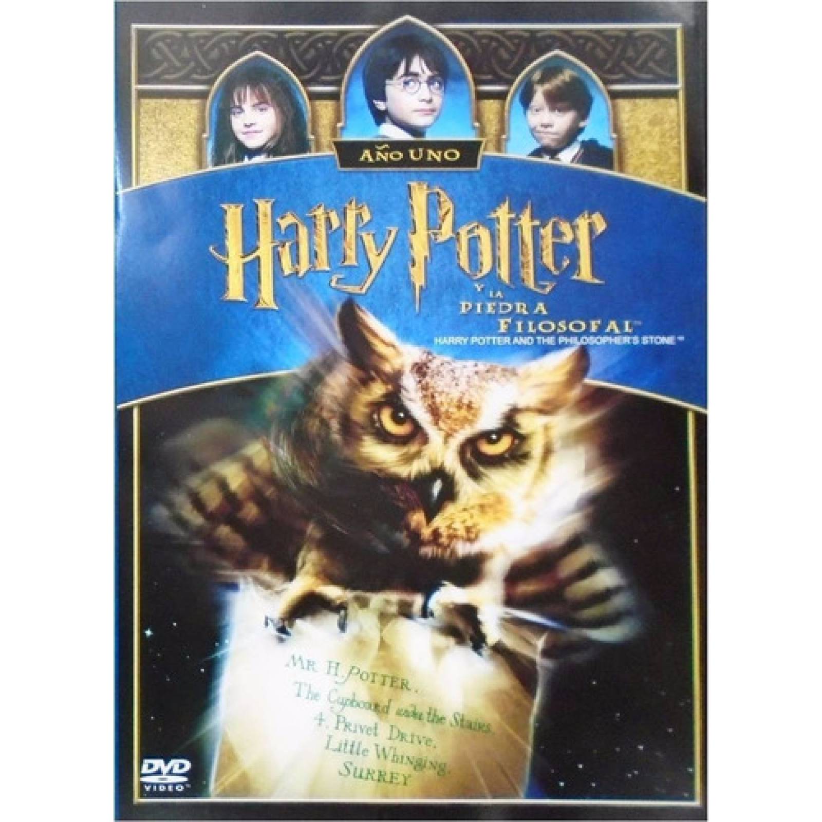 Harry Potter Y La Piedra Filosofal Año 1 Uno Pelicula Dvd
