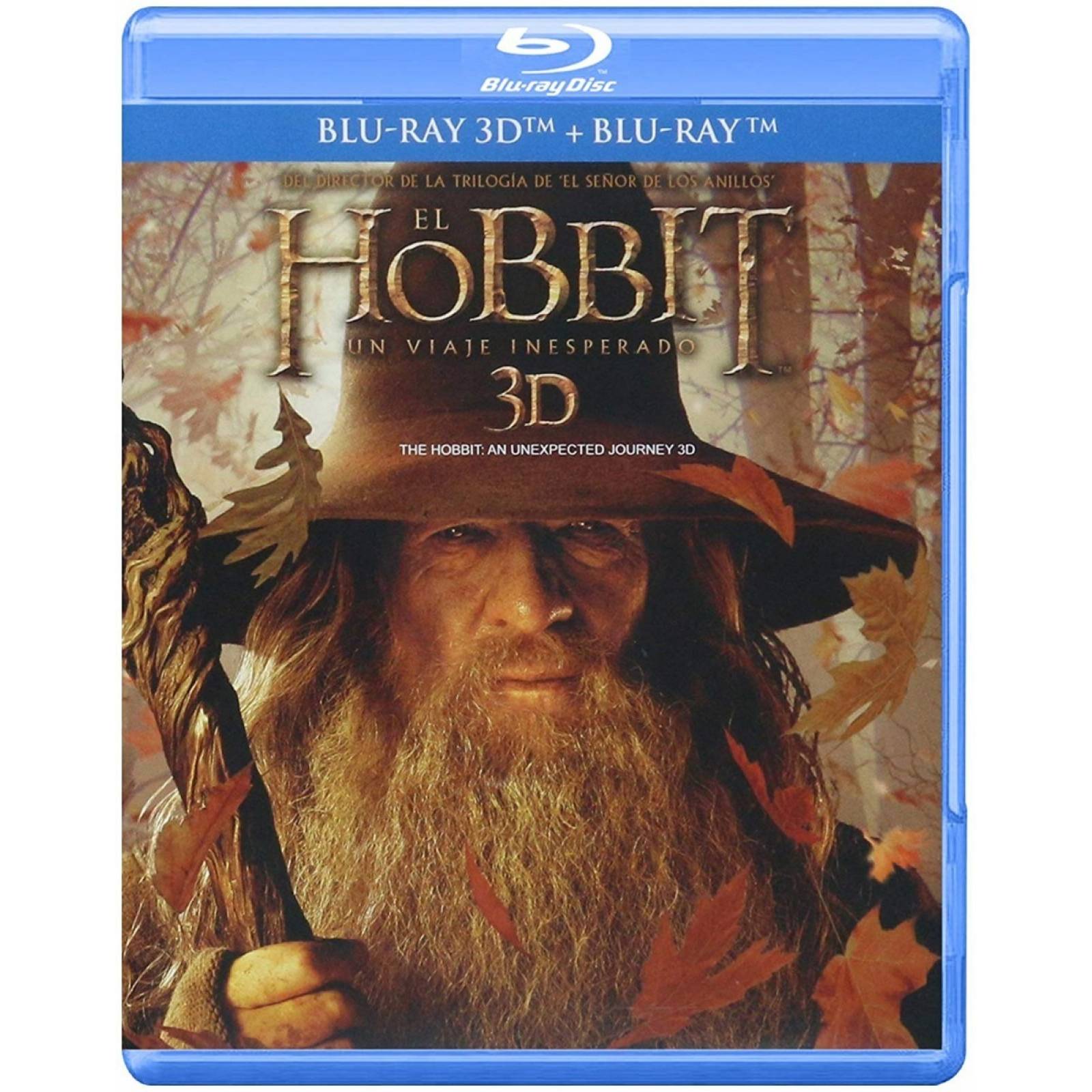 El Hobbit Un Viaje Inesperado Pelicula En 3d + Blu-ray + Dvd