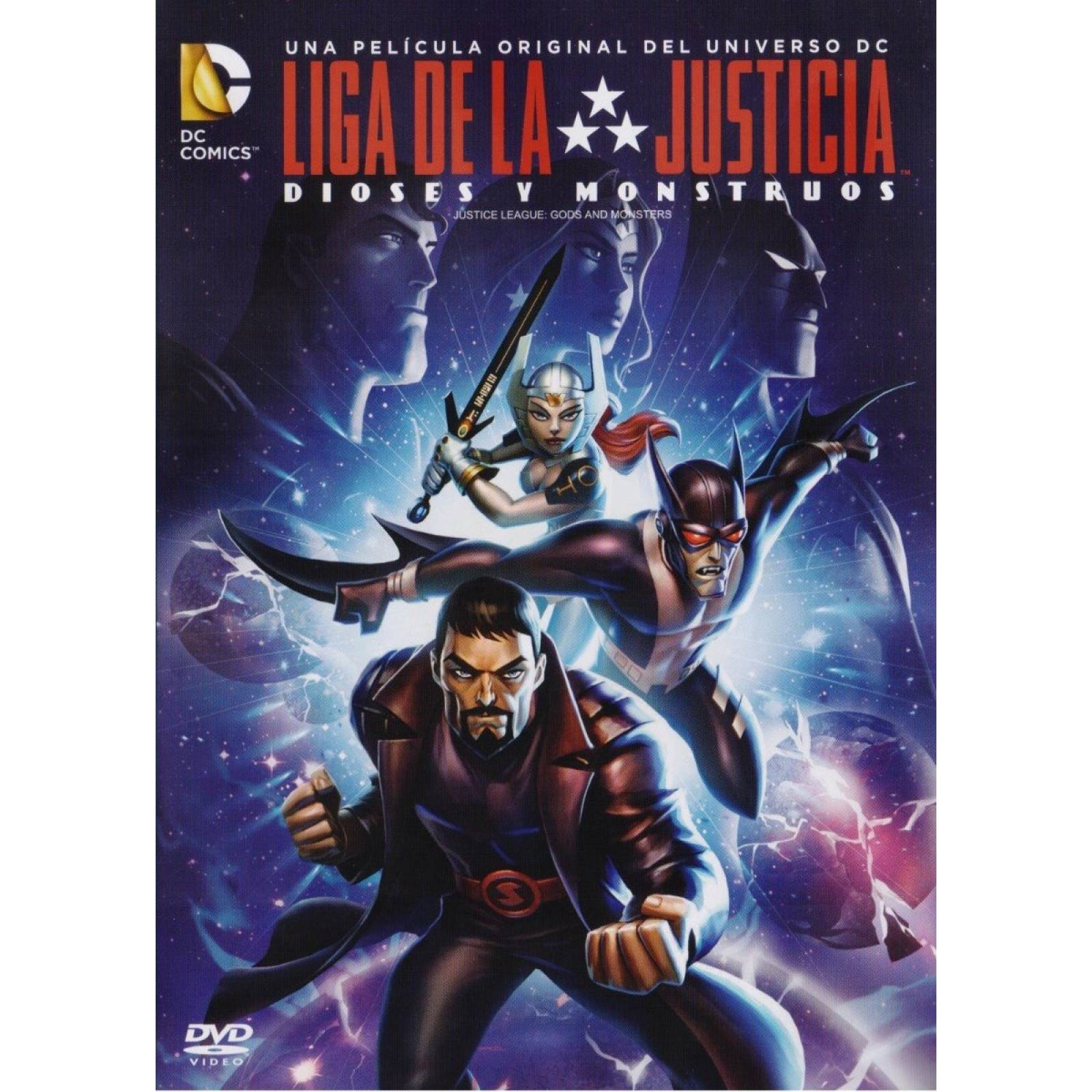Dioses Y Monstruos Liga De La Justicia Gods Dc Pelicula Dvd