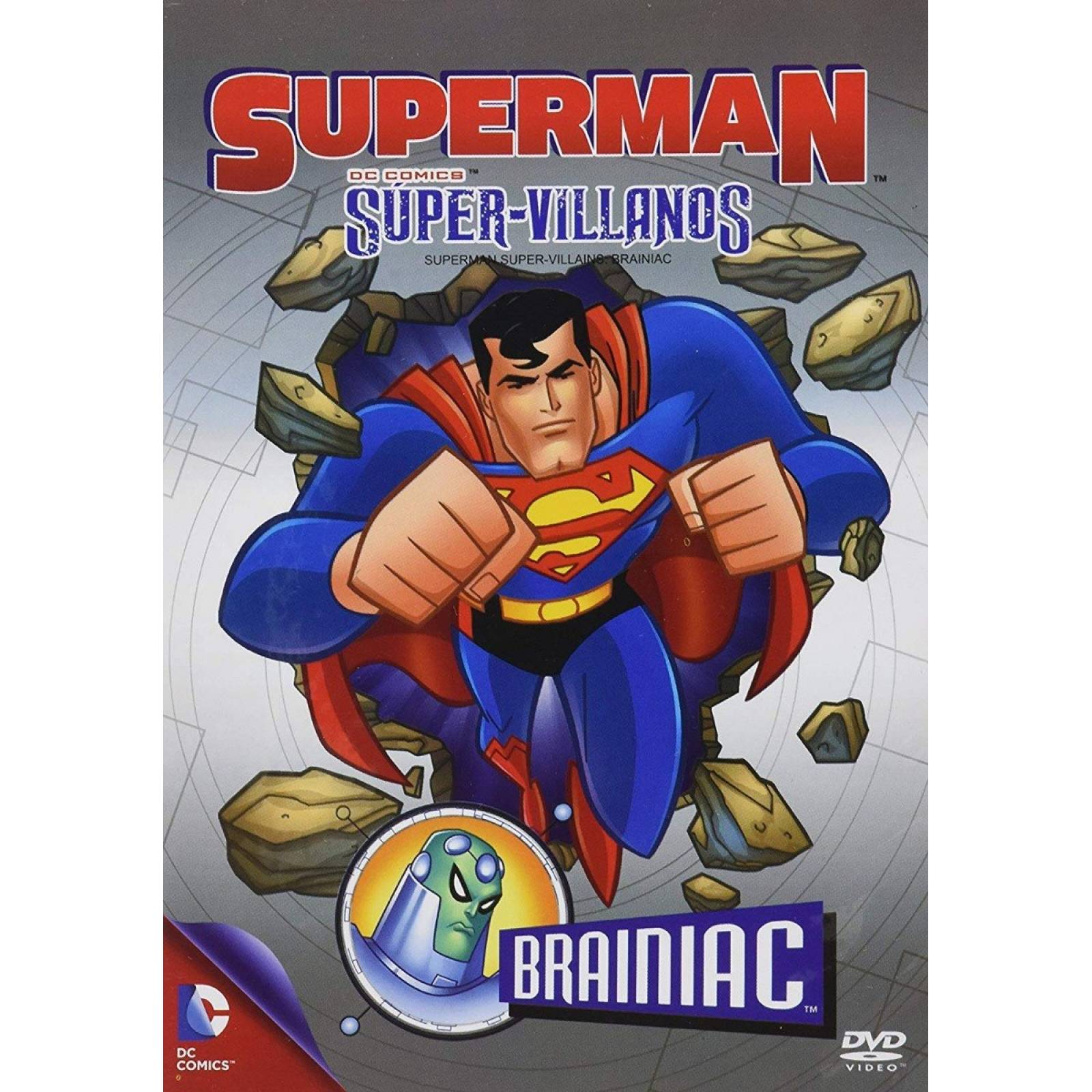 Superman Super Villanos Brainiac Dc Comics Pelicula Dvd