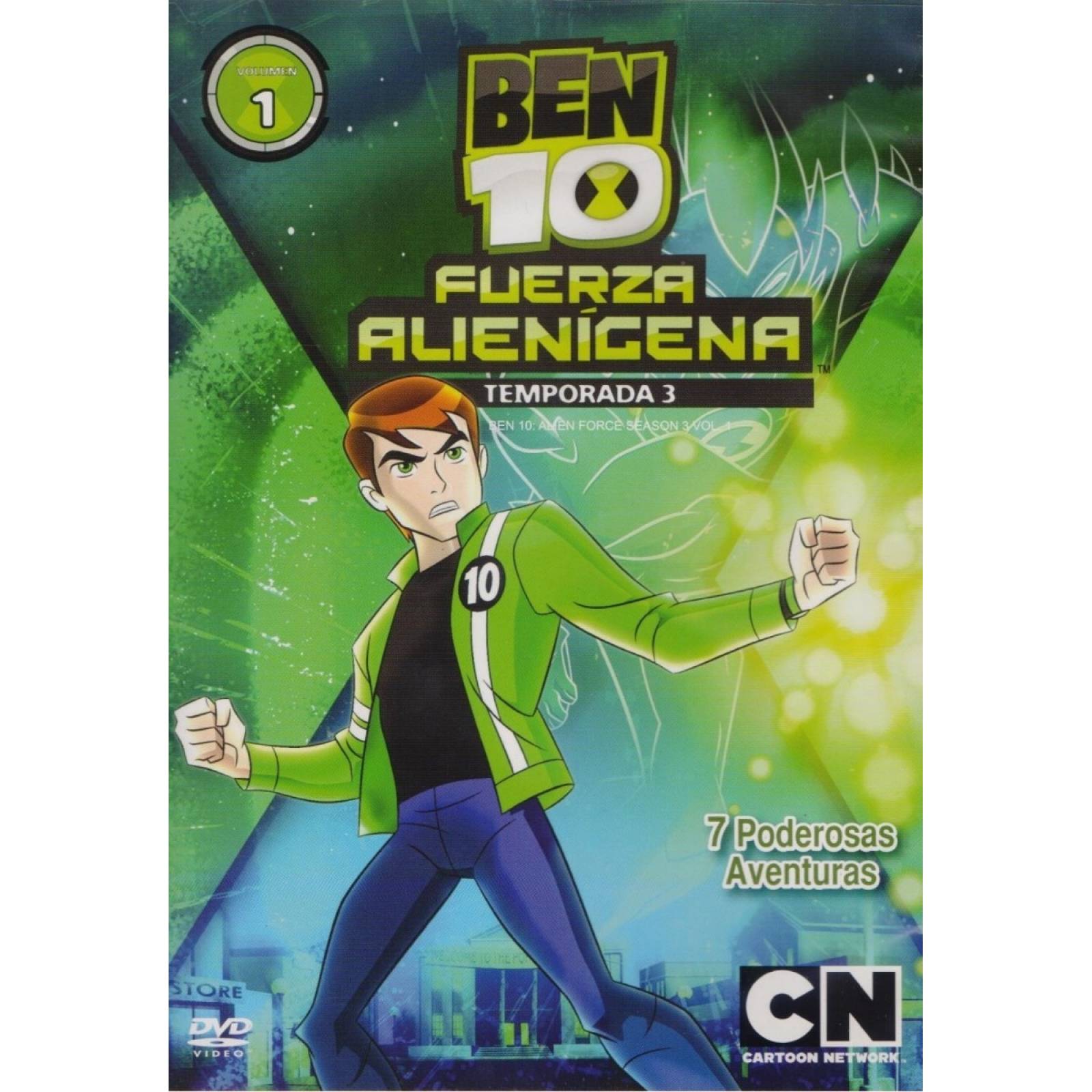 Ben 10 Fuerza Alienigena Temporada 3 Tres Vol 1 Uno Dvd