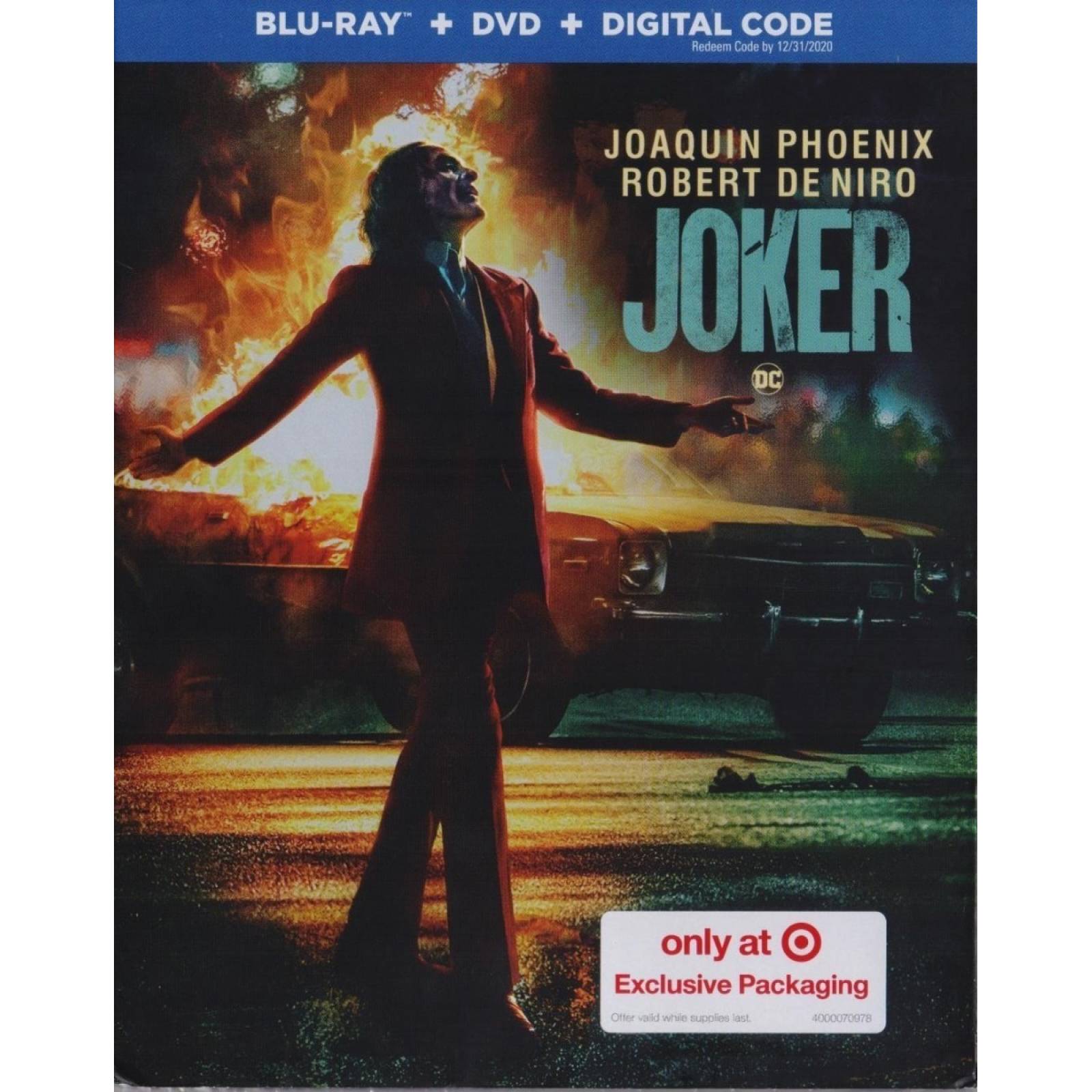 Joker Guason 2019 Target Pelicula Blu-ray + Dvd