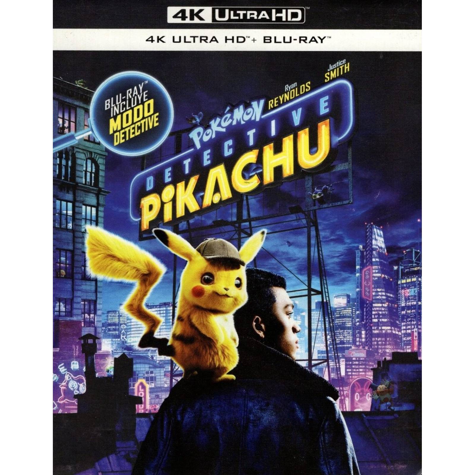 Pokemon Detective Pikachu Ryan Reynolds Pelicula 4k Ultra Hd