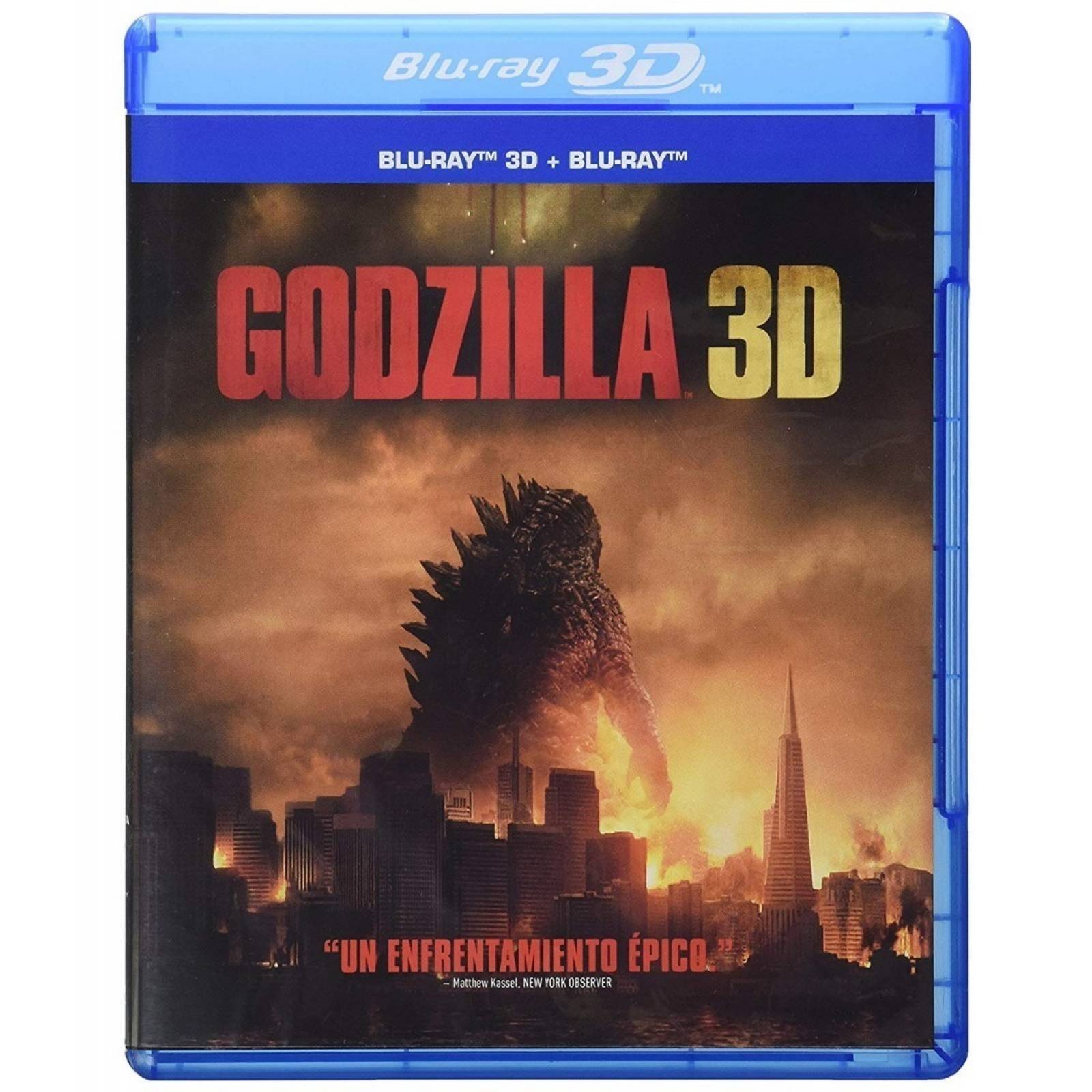 Godzilla 2014 Pelicula Original Blu-ray 3d + Blu-ray + Dvd