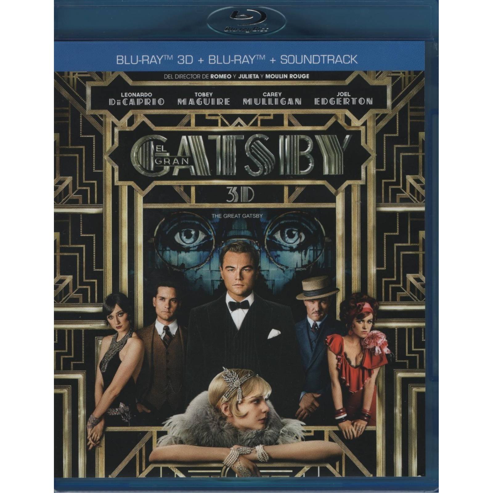 El Gran Gatsby Dicaprio Pelicula Blu-ray 3d + Blu-ray + Cd