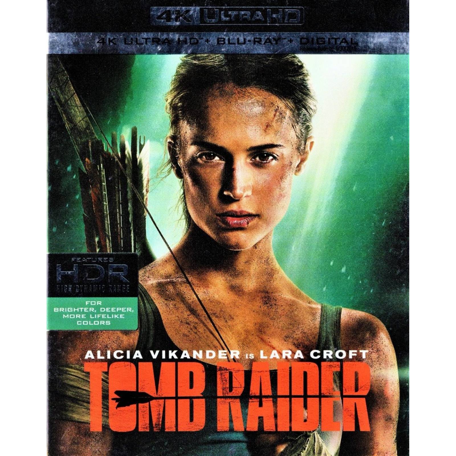 Tomb Raider Alicia Vikander Pelicula 4k Ultra Hd + Blu-ray