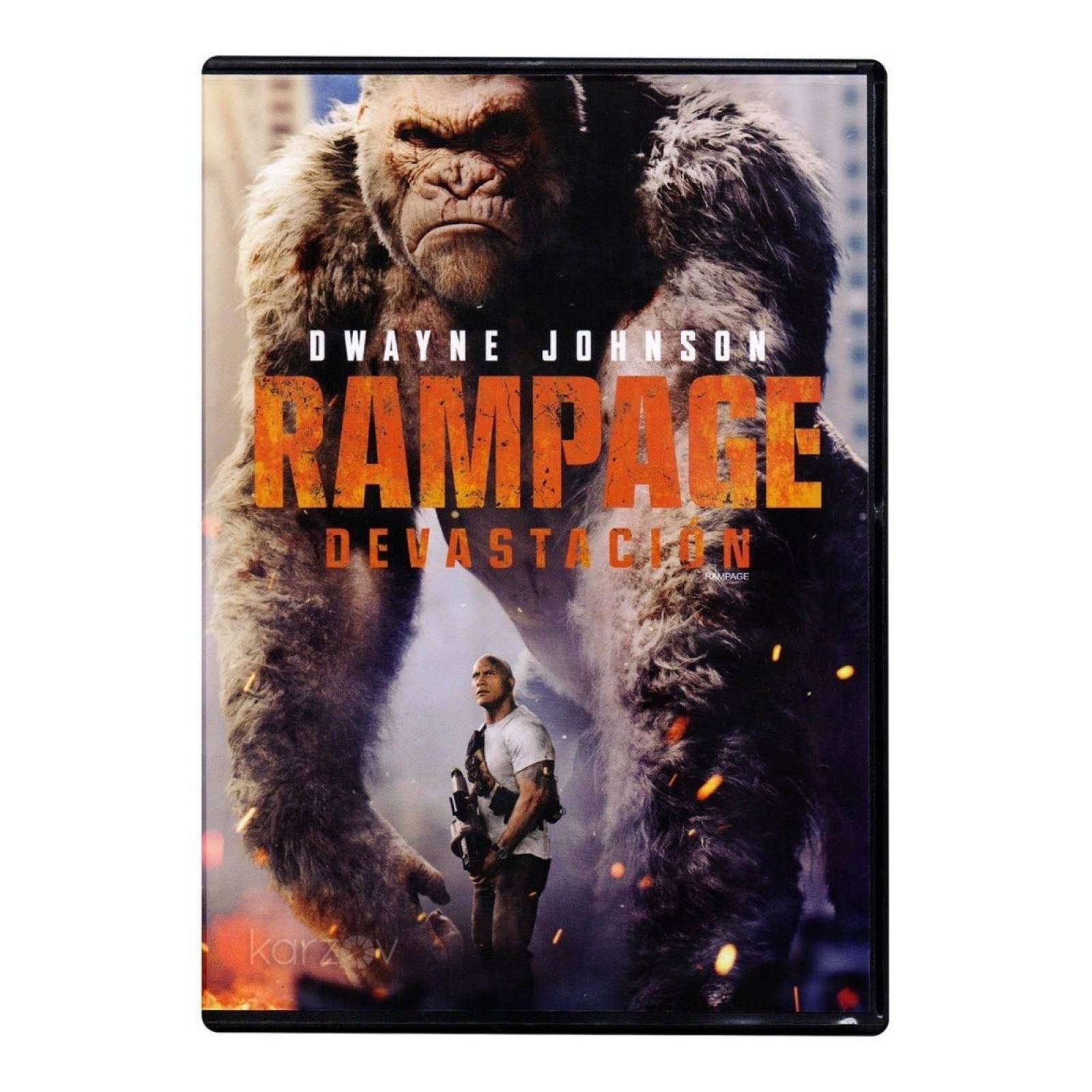 Rampage Devastacion Dwayne Johnson The Rock Pelicula Dvd