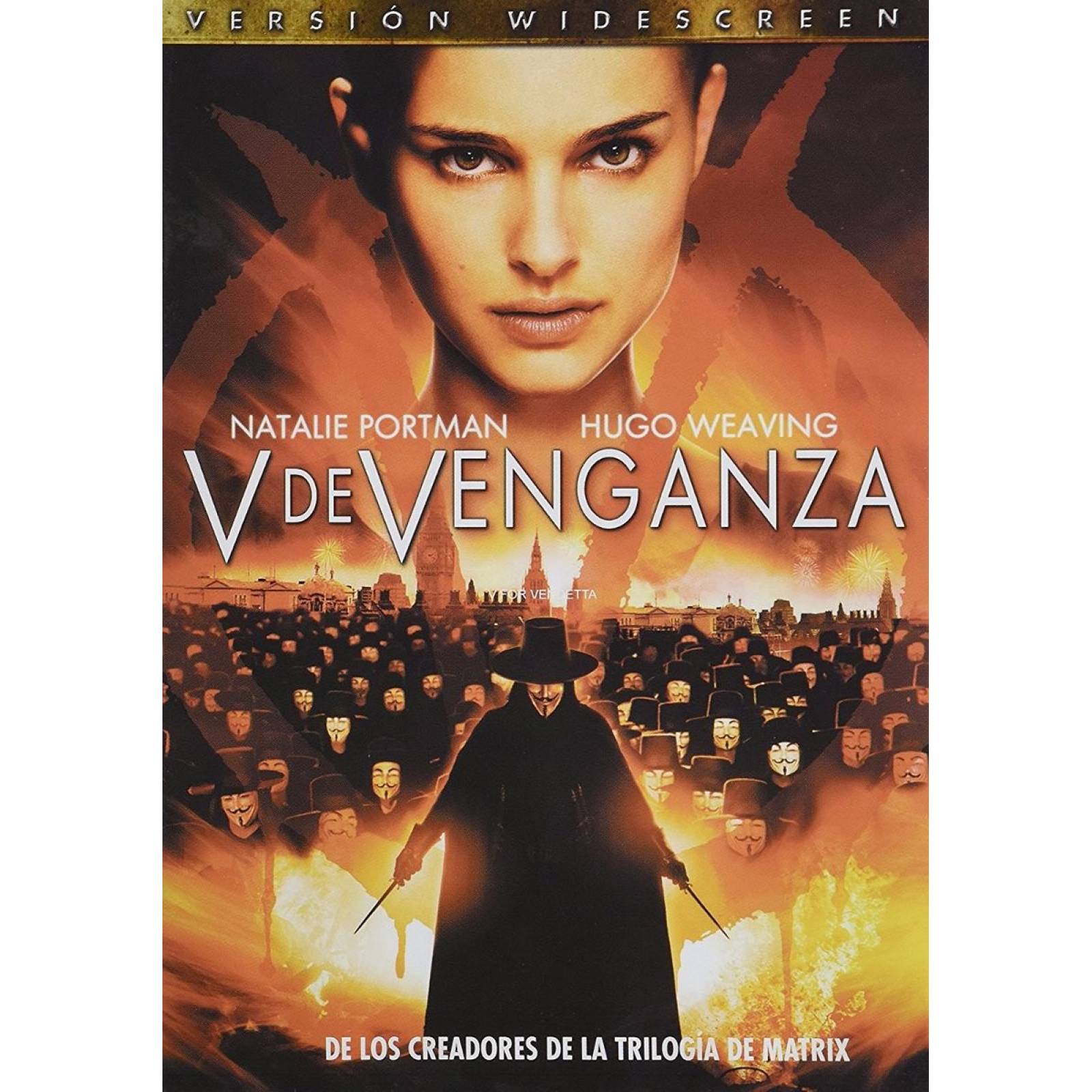 V De Venganza V For Vendetta Natalie Portman Pelicula Dvd