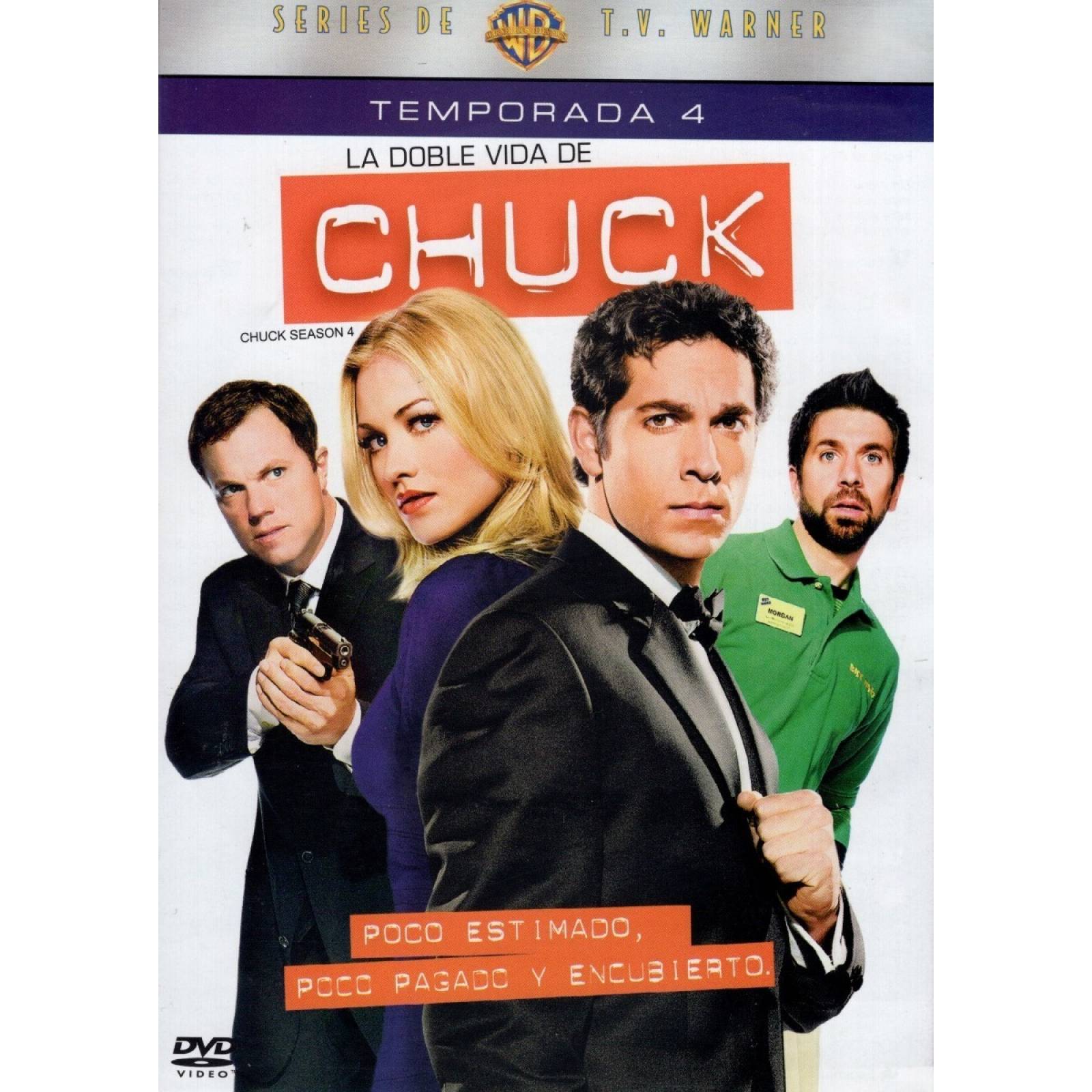 La Doble Vida De Chuck Temporada 4 Cuatro Serie Dvd