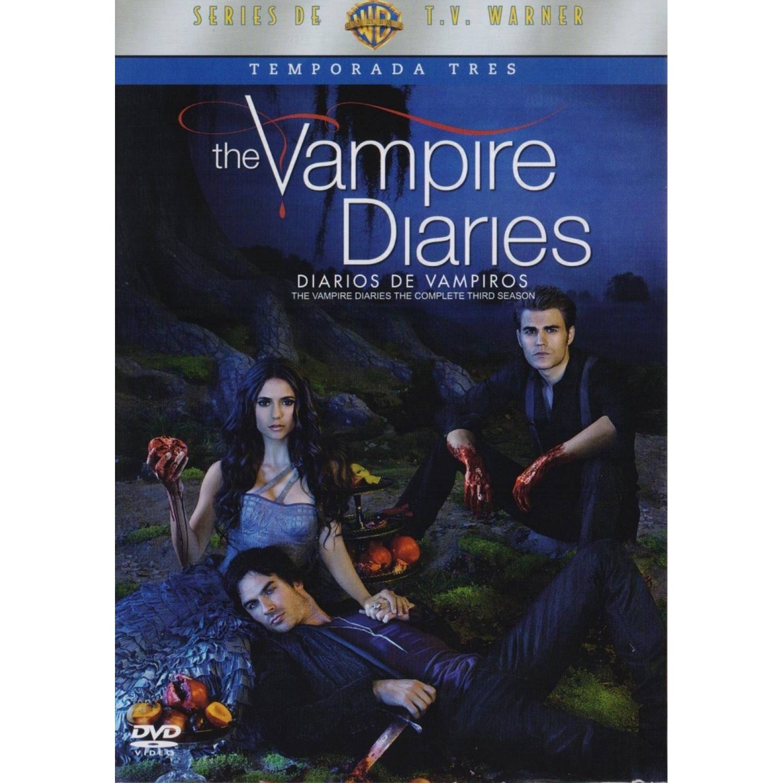 Vampire Diaries Diario Vampiros Tercera Temporada 3 Tres Dvd
