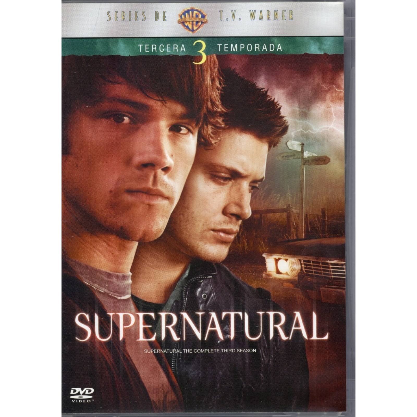Supernatural Tercera Temporada 3 Tres Dvd