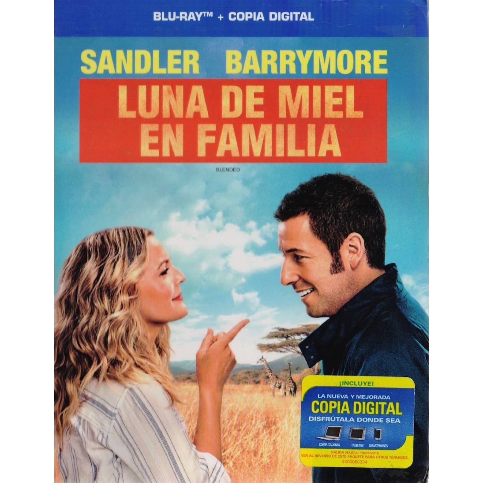 Luna De Miel En Familia Adam Sandler Pelicula Blu-ray