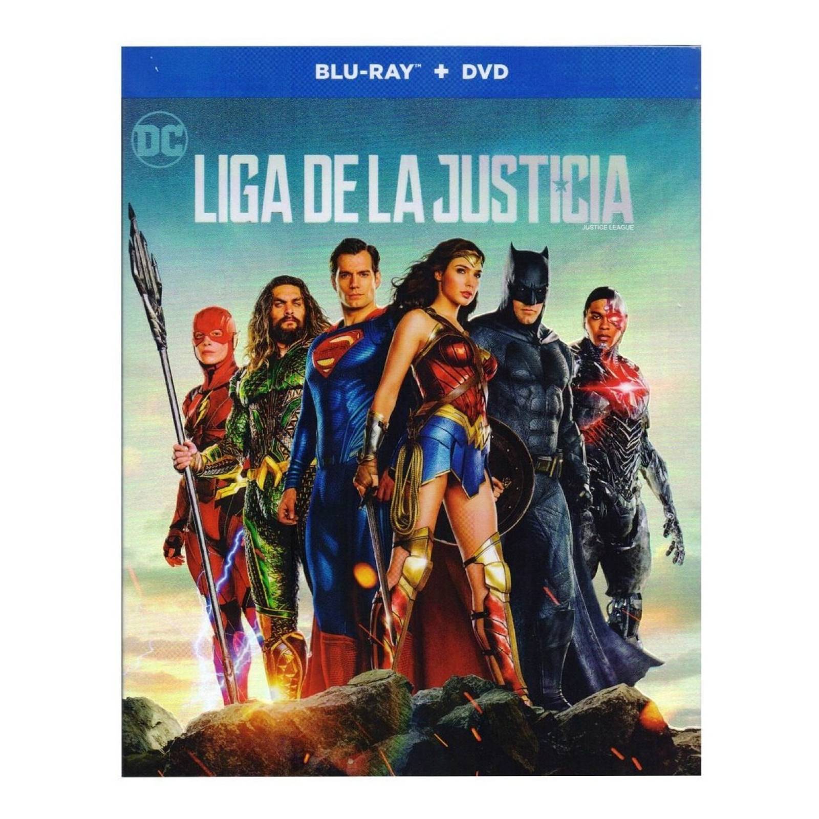 Liga De La Justicia Justice League Dc Pelicula Blu-ray + Dvd
