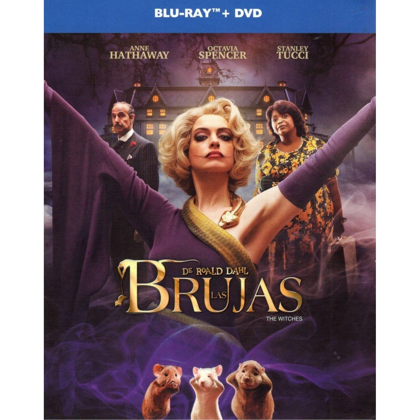 Las Brujas 2020 Witches Anne Hathaway Pelicula Blu-ray + Dvd