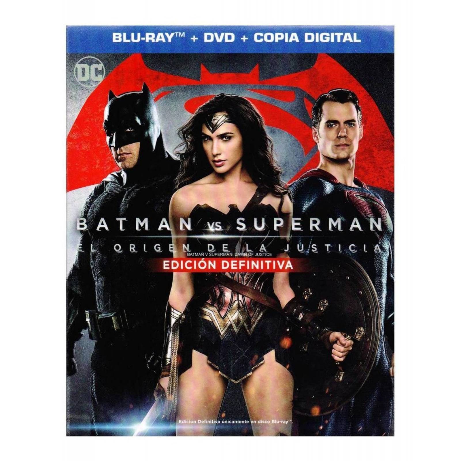 Batman Vs Superman El Origen De La Justicia Blu-ray + Dvd