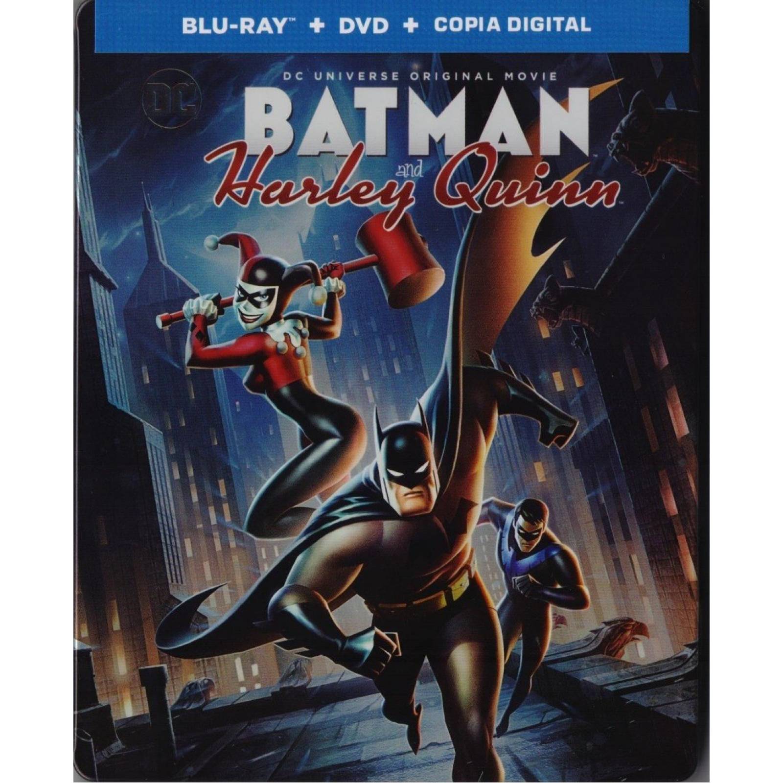 Batman And Harley Quinn Steelbook Blu-ray + Dvd + Digital