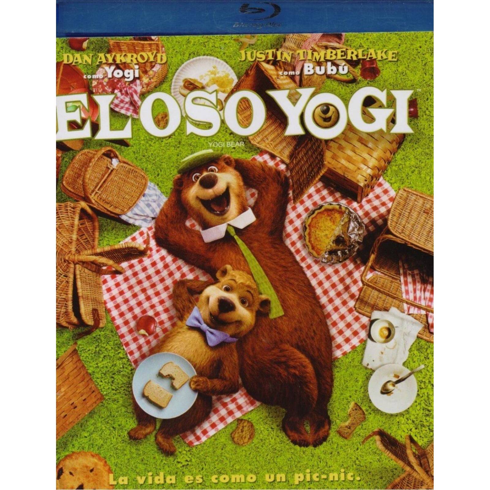 El Oso Yogi 2010 Justin Timberlake Pelicula Blu-ray + Dvd.