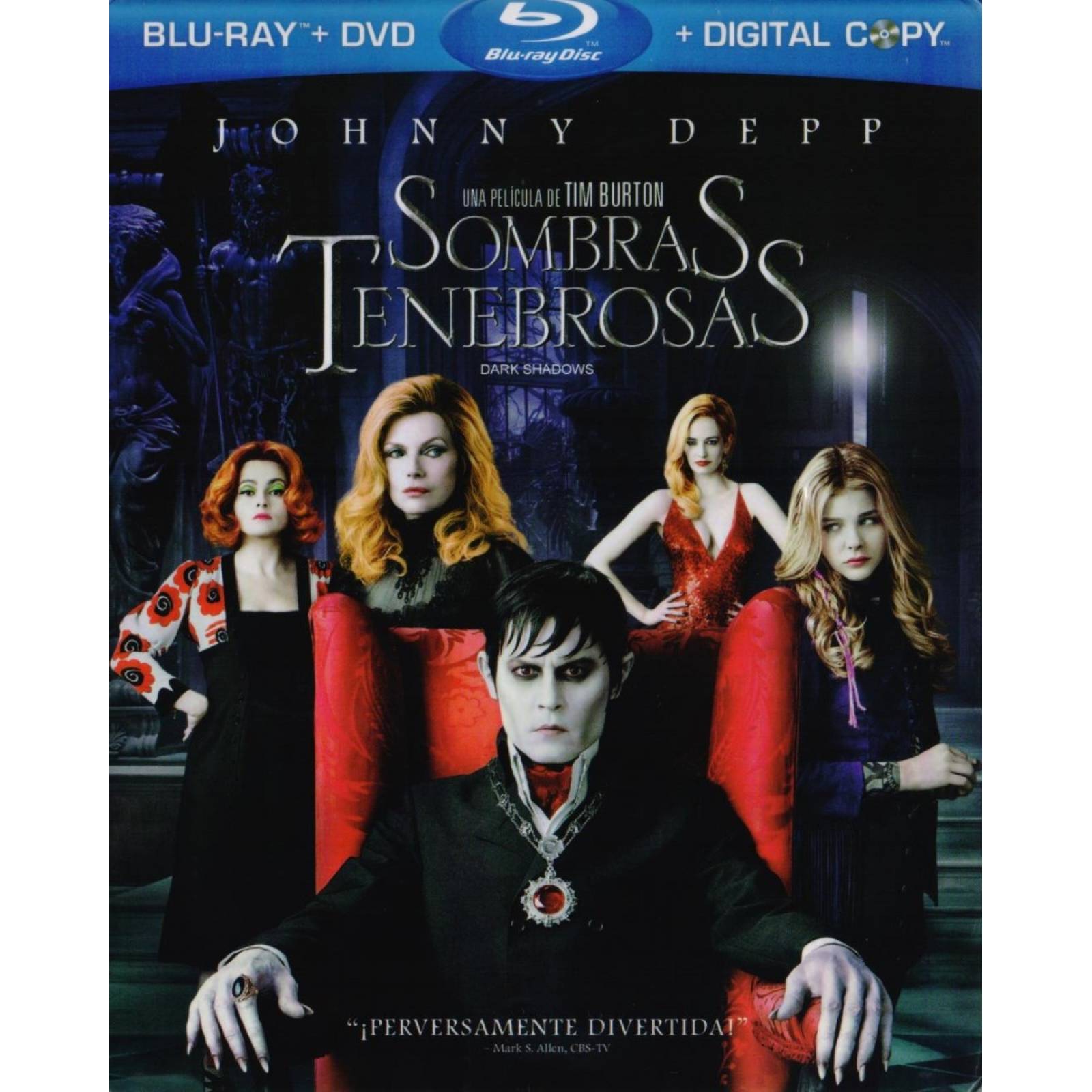 Sombras Tenebrosas Dark Shadows Johnny Depp Pelicula Blu-ray