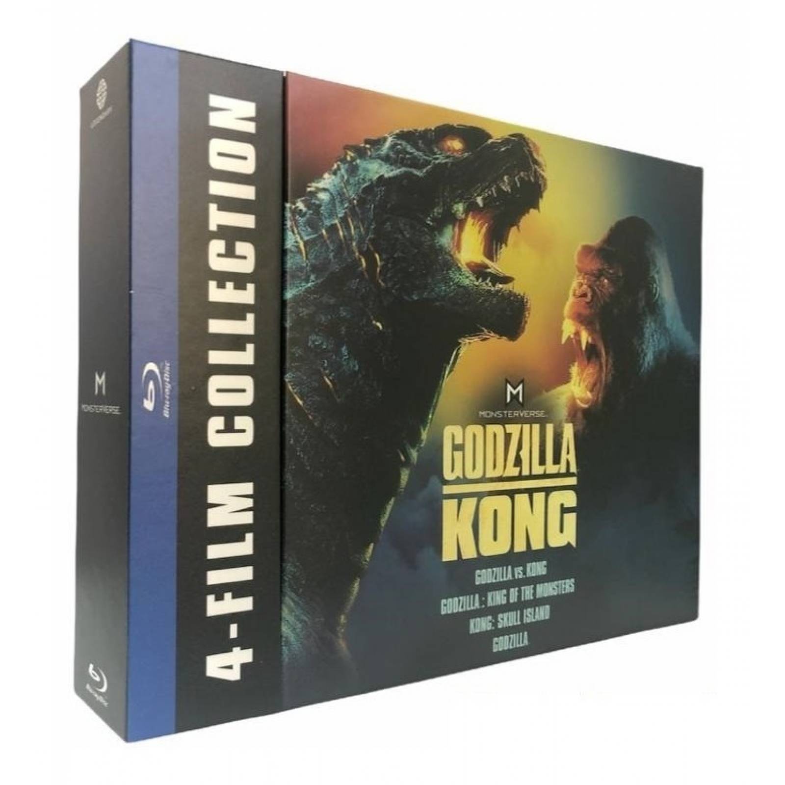 Coleccion Godzilla Kong Monsterverse 4 Peliculas Blu-ray