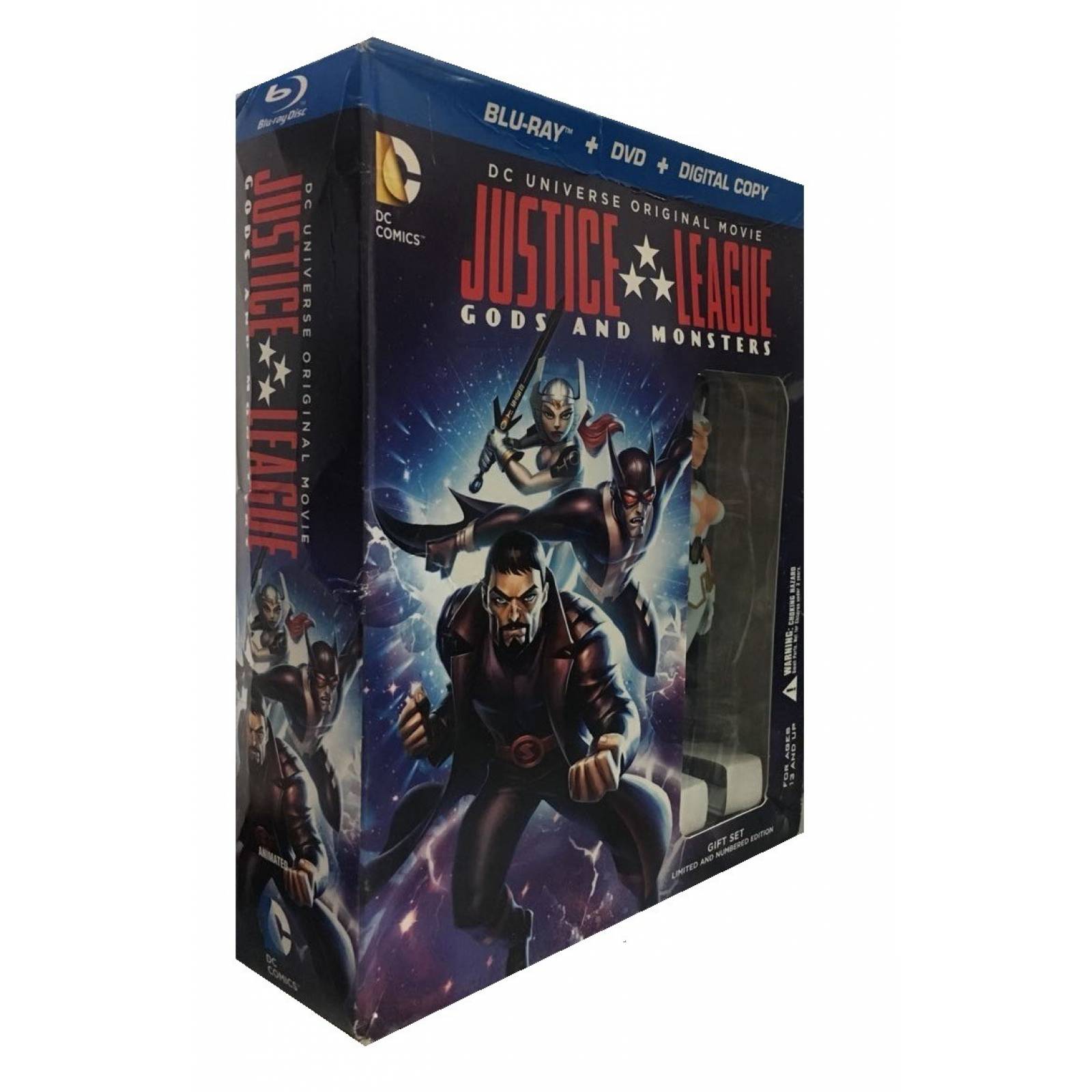 Liga De La Justicia Dioses Y Monstruos Gifset Blu-ray + Dvd