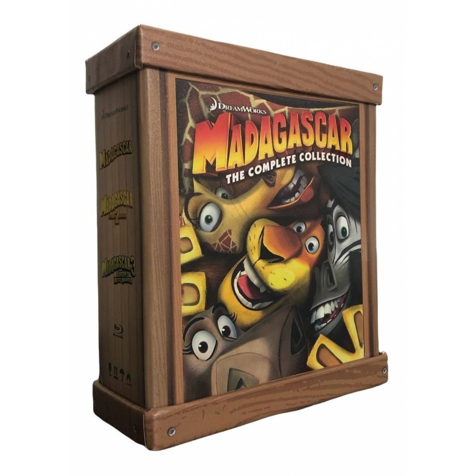 Madagascar 1 2 3 Trilogia Boxset Peliculas Blu-ray