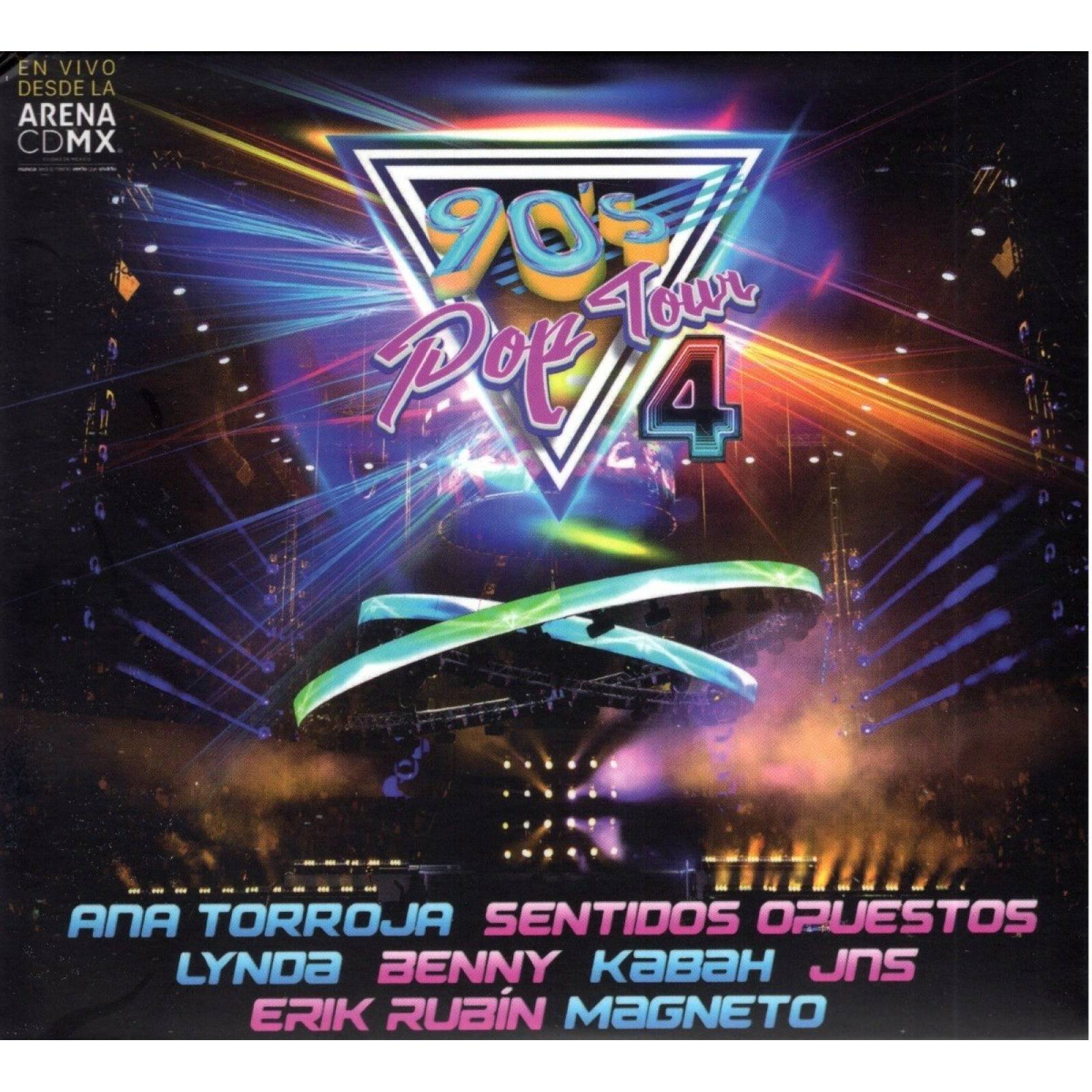 90's Pop Tour Volumen 4 / Kabah Jns Magneto 4 Cd + 2 Dvd