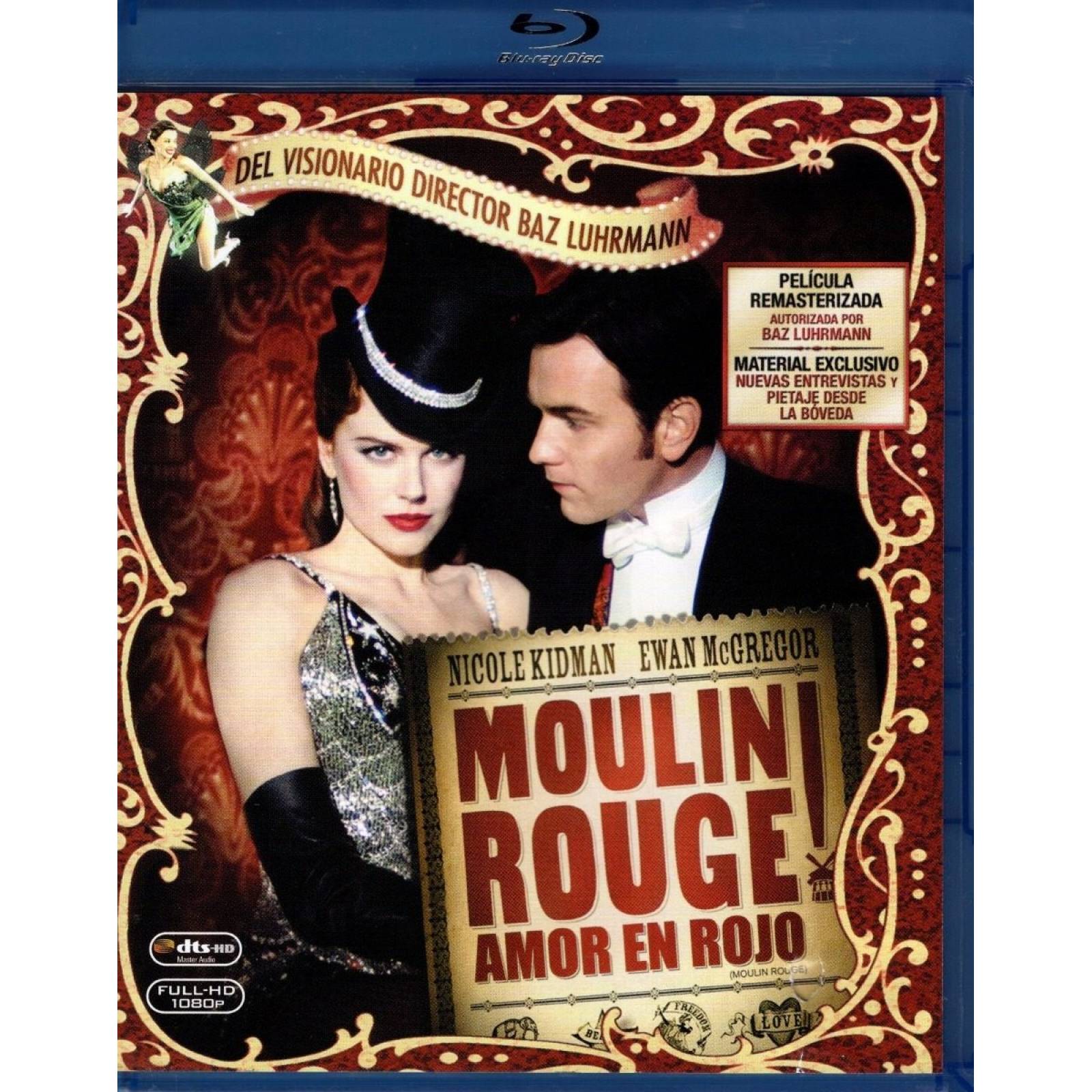 Moulin Rouge Amor En Rojo Nicole Kidman Pelicula Blu-ray