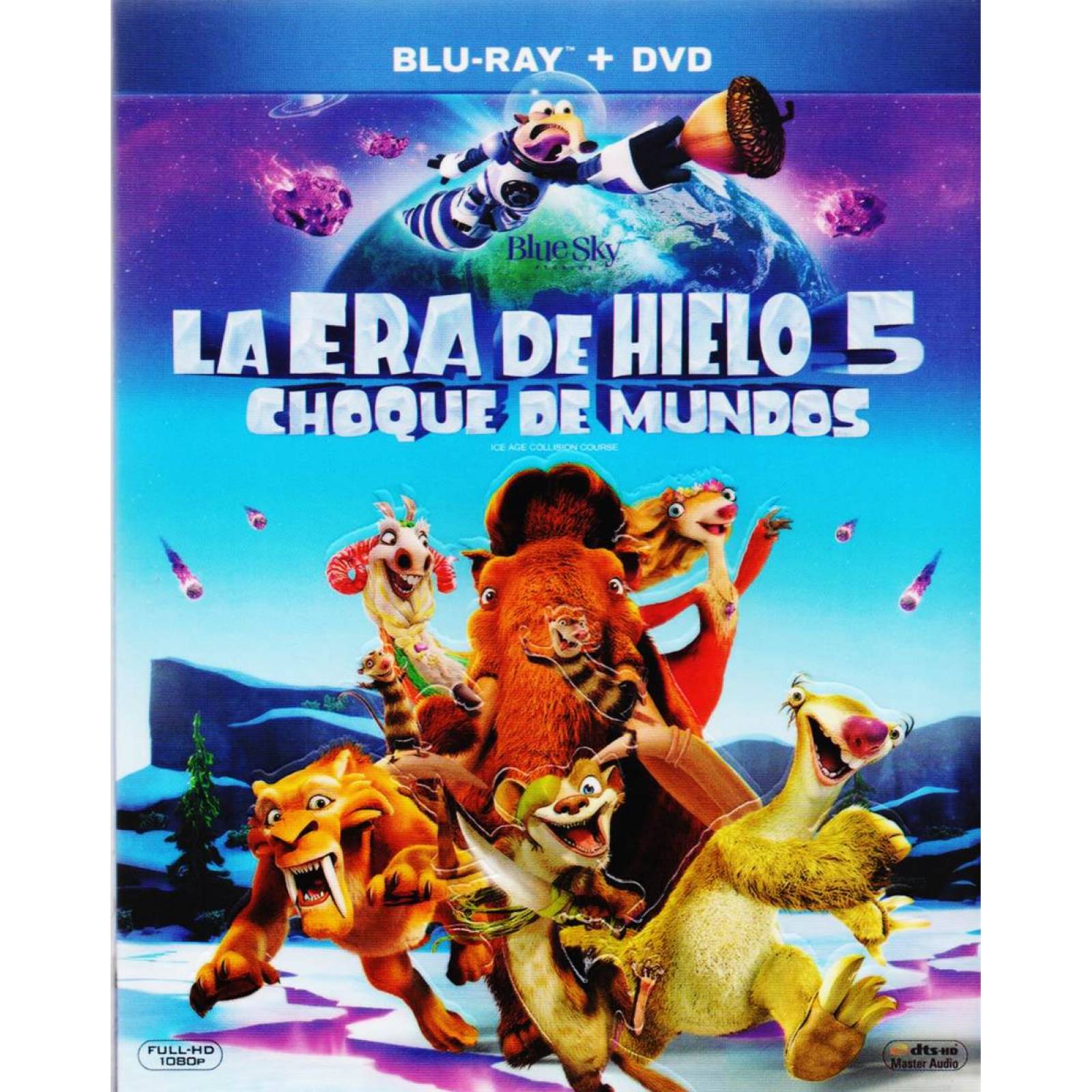La Era De Hielo 5 Choque De Mundos Pelicula Blu-ray + Dvd.
