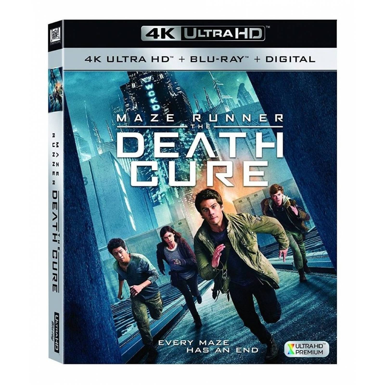 Maze Runner La Cura Mortal 4k Ultra Hd + Blu-ray + Dc