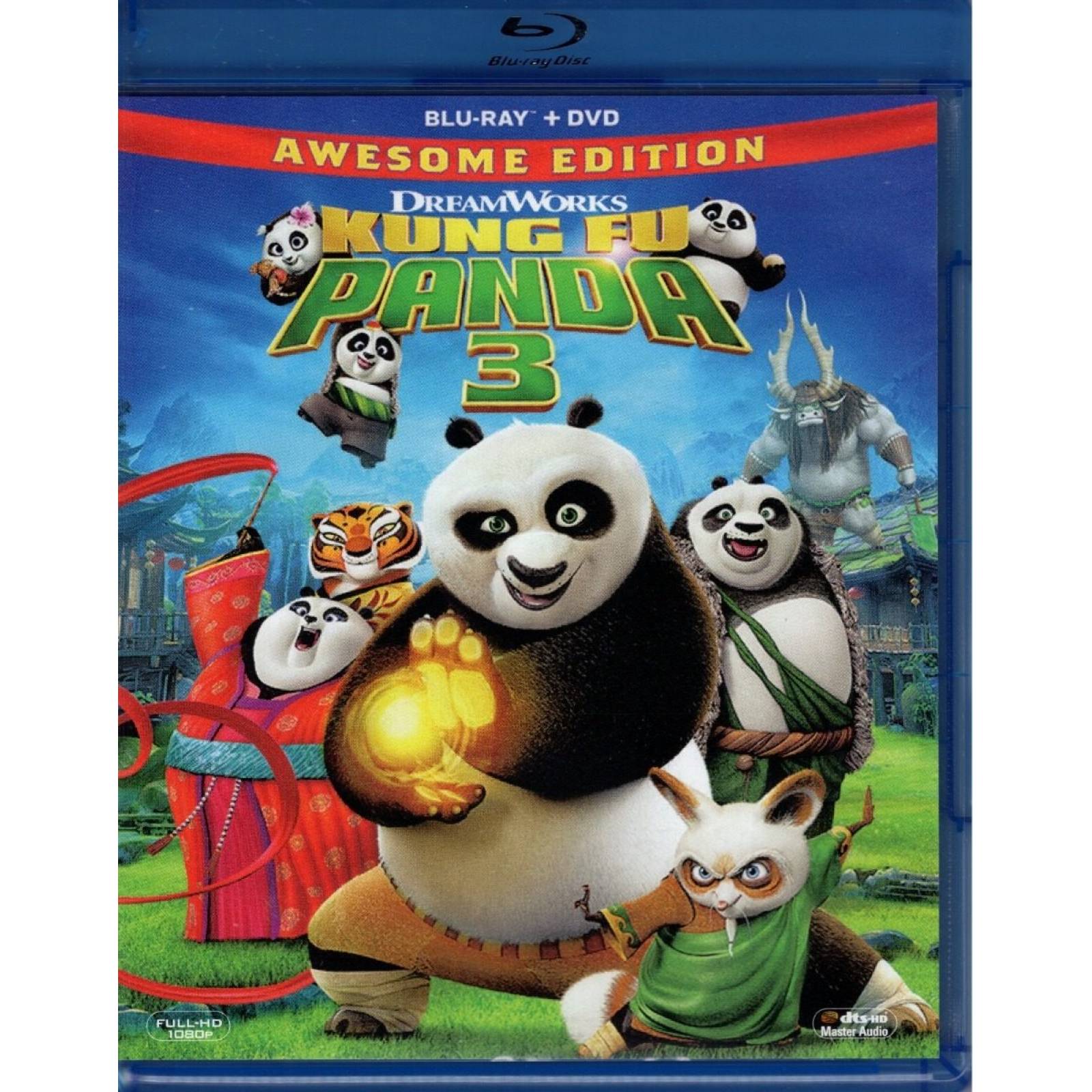 Kung Fu Panda 3 Increible Edicion Pelicula Blu-ray + Dvd