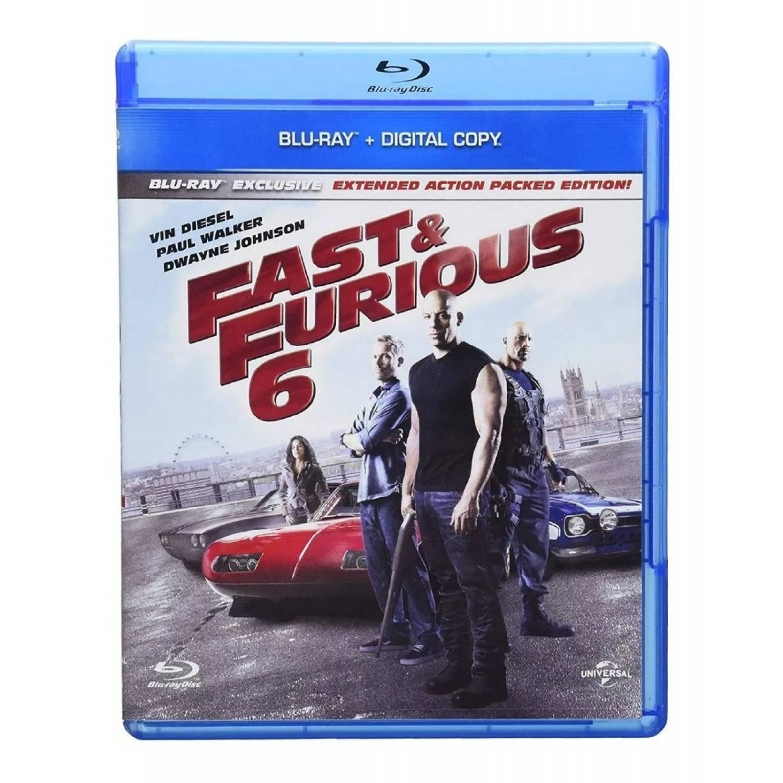 Rapidos Y Furiosos 6 Seis Fast y Furious Pelicula Blu-ray