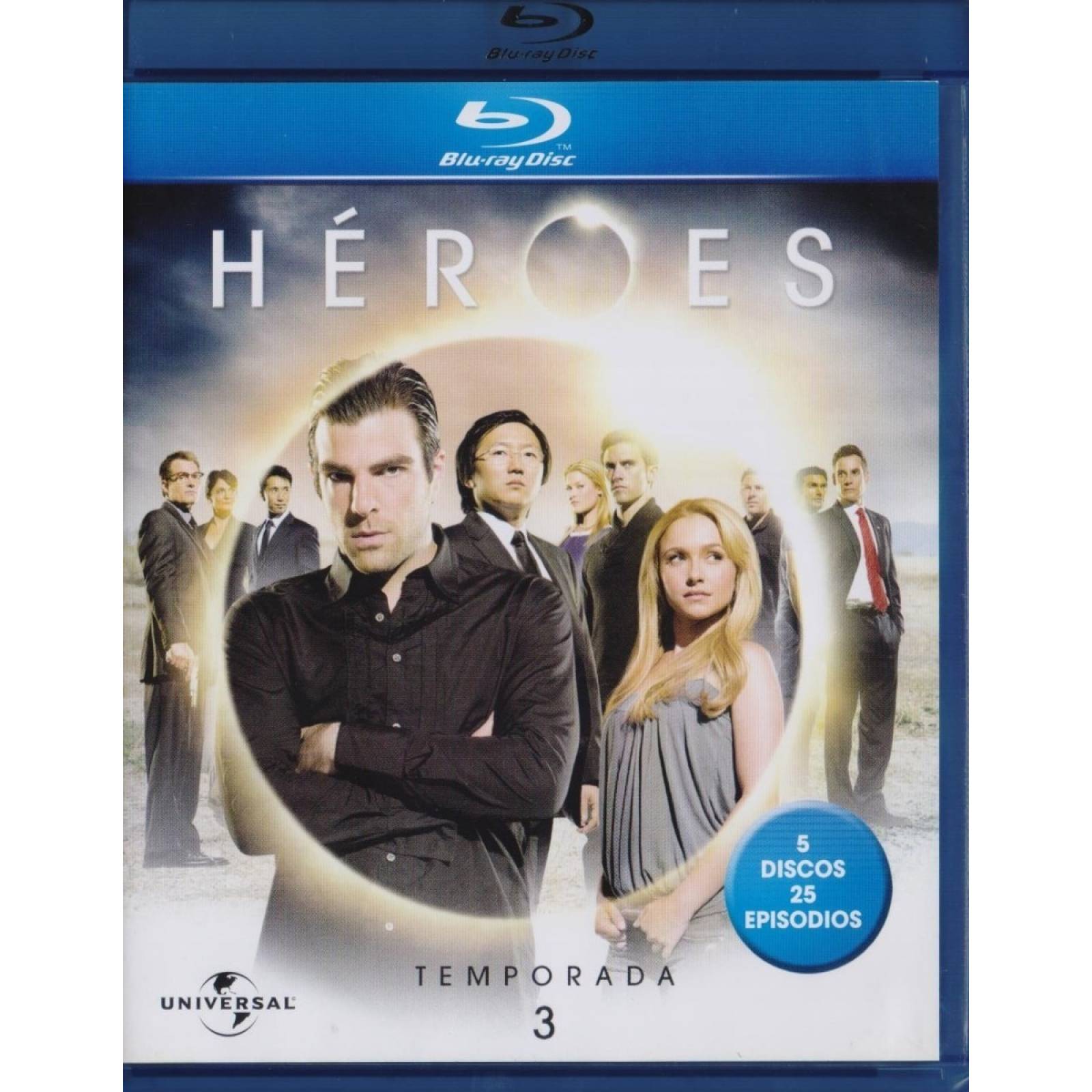 Heroes Tercera Temporada 3 Tres Blu-ray