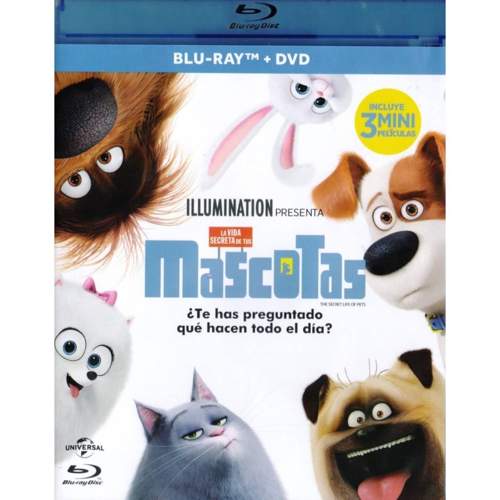 La Vida Secreta De Tus Mascotas Pelicula Blu-ray + Dvd