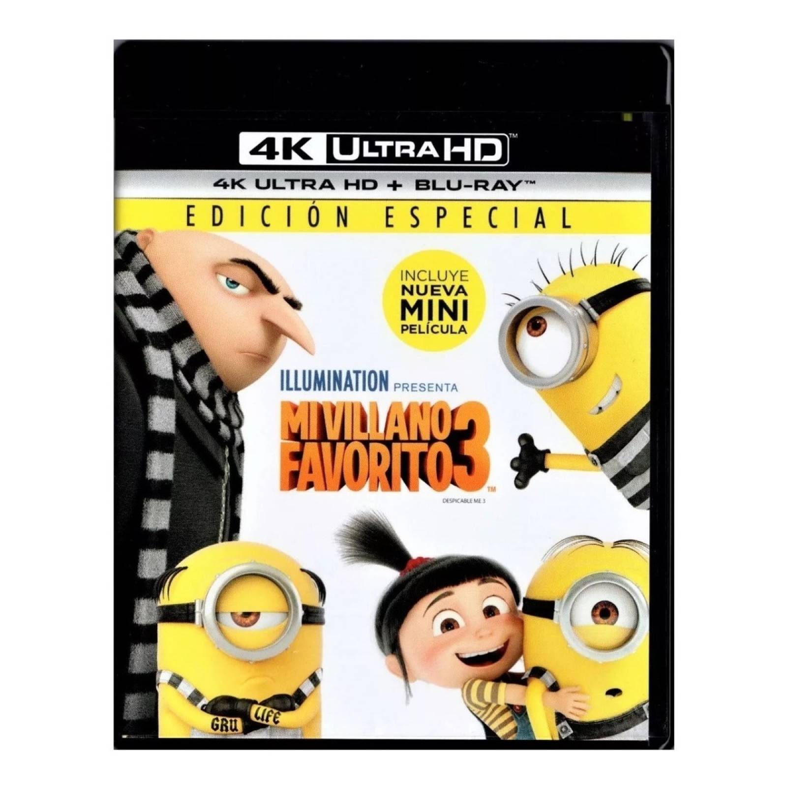 Mi Villano Favorito 3 Tres Pelicula 4k Ultra Hd  Blu ray