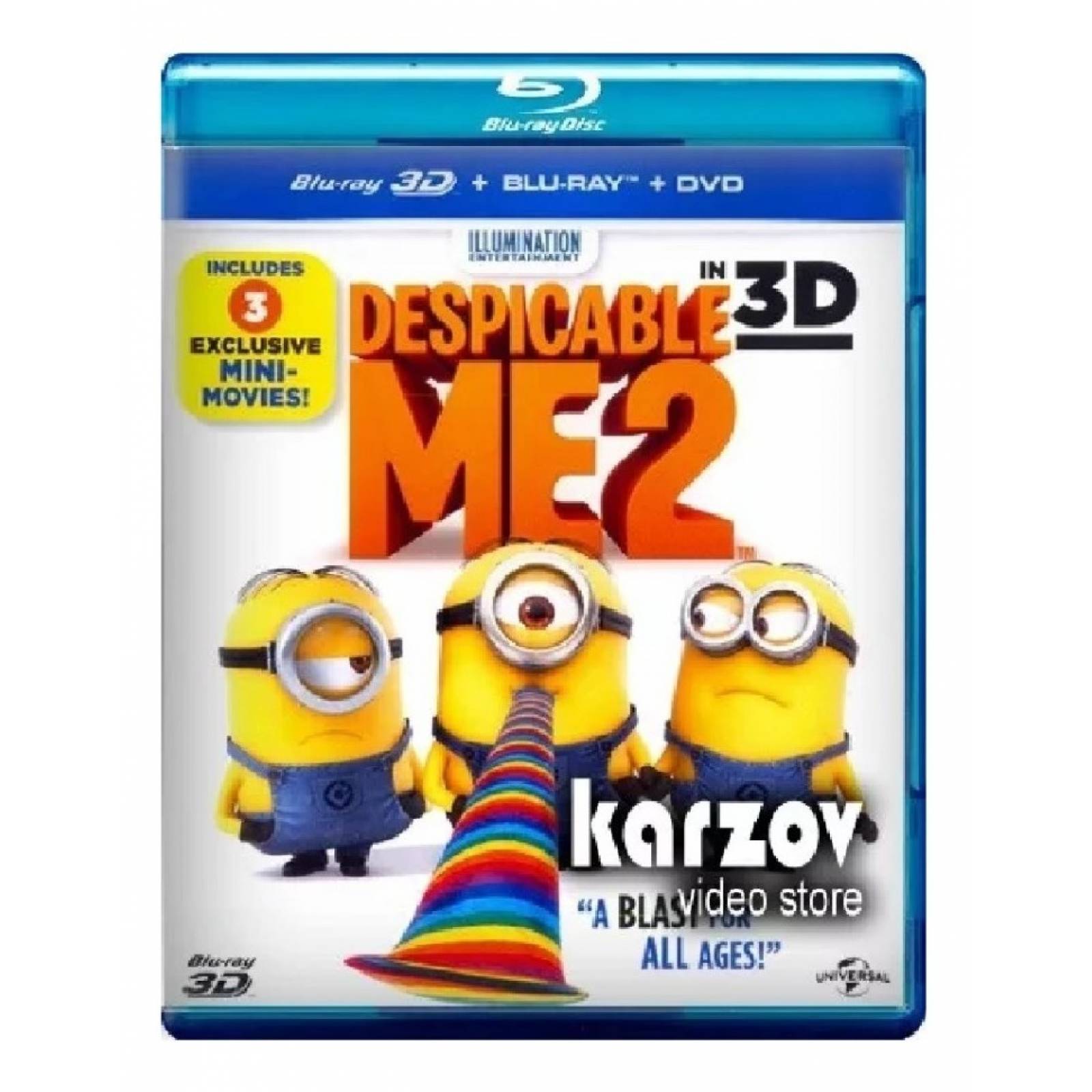 Mi Villano Favorito 2 Dos Pelicula En Bluray 3d  Bd  Dvd
