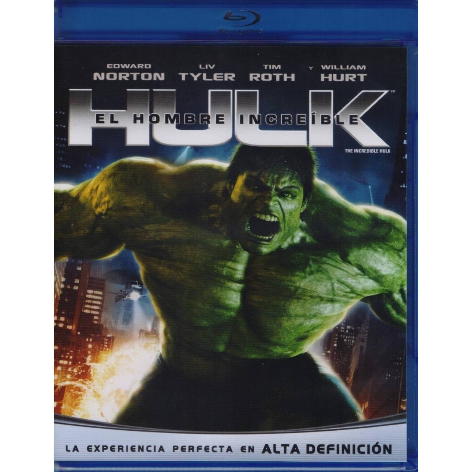 Hulk El Hombre Increible Edward Norton Pelicula Blu-ray