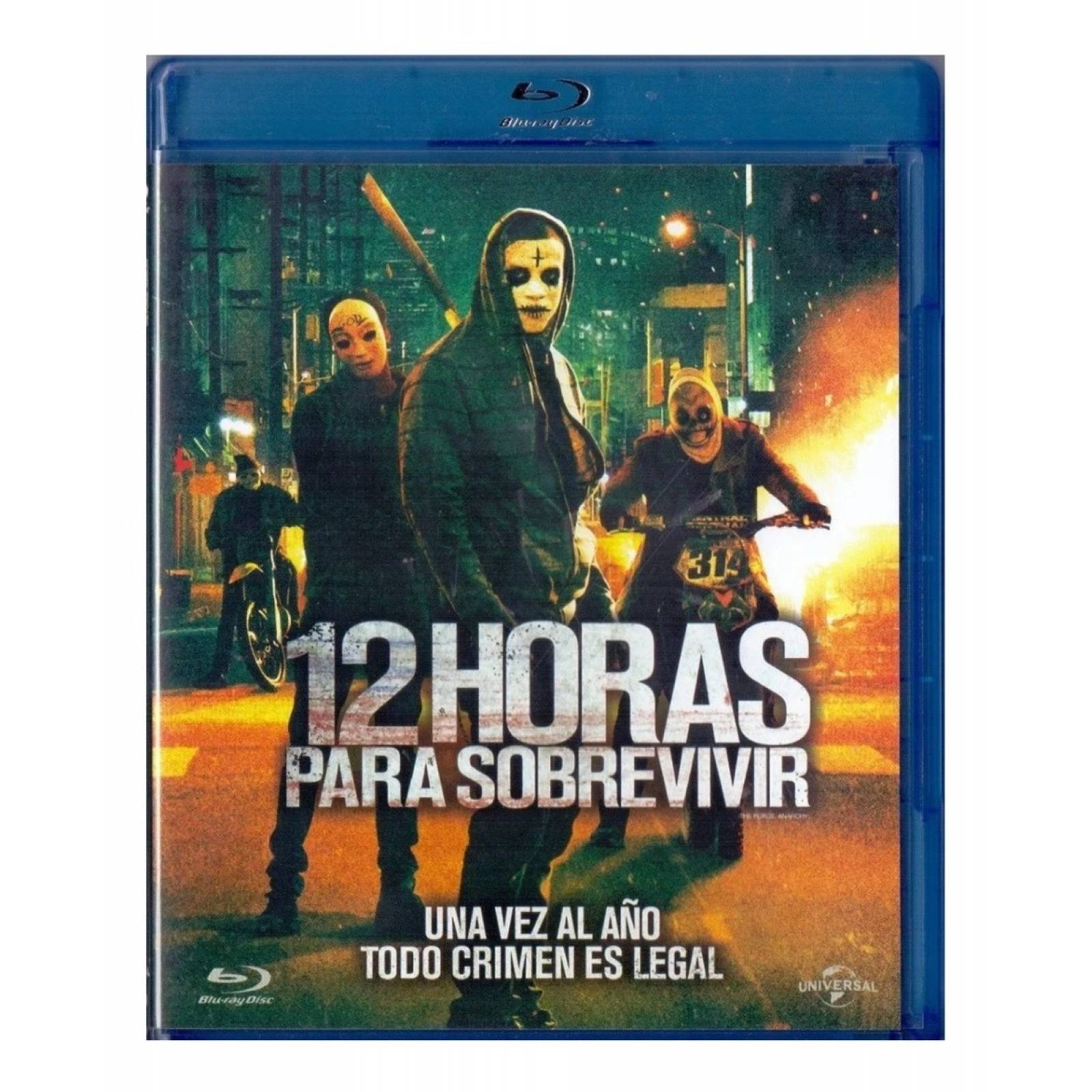 12 Doce Horas Para Sobrevivir Purge Anarchy Pelicula Blu ray