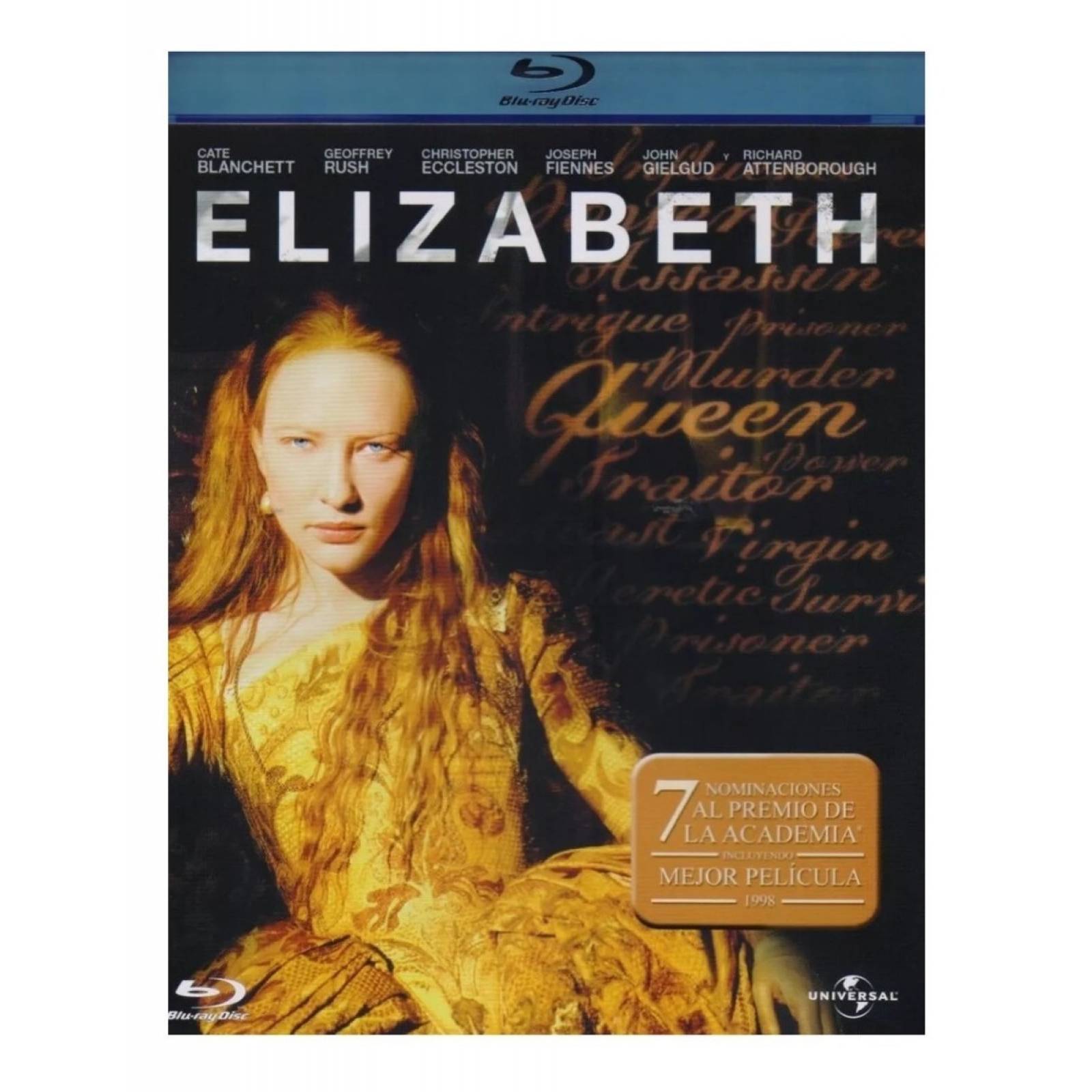 Elizabeth Reina Virgen 1998 Cate Blanchett Pelicula Blu-ray