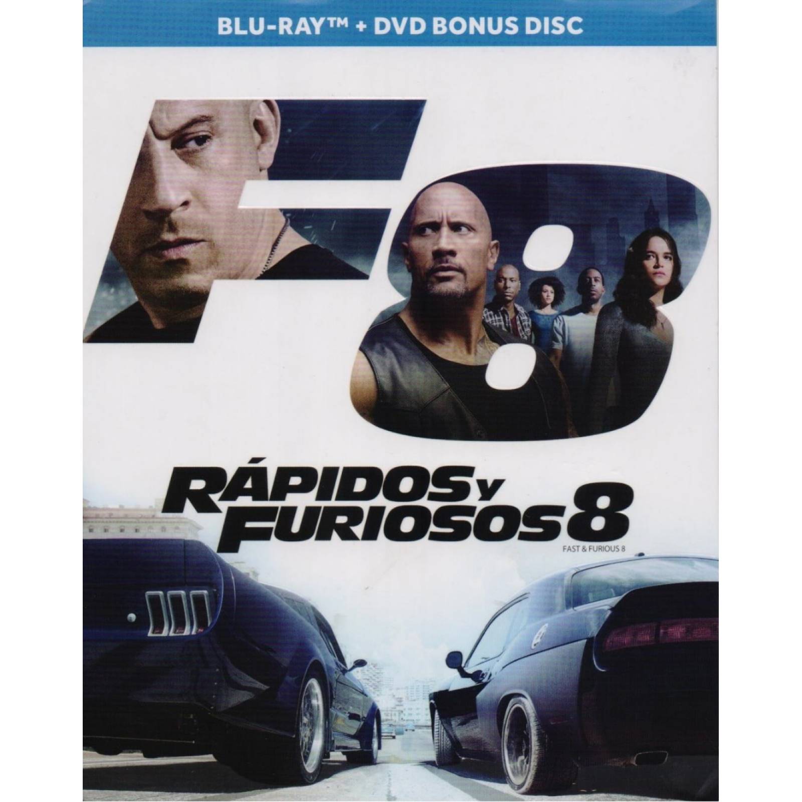 Rapidos Y Furiosos 8 Ocho Vin Diesel Pelicula Blu-ray + Dvd