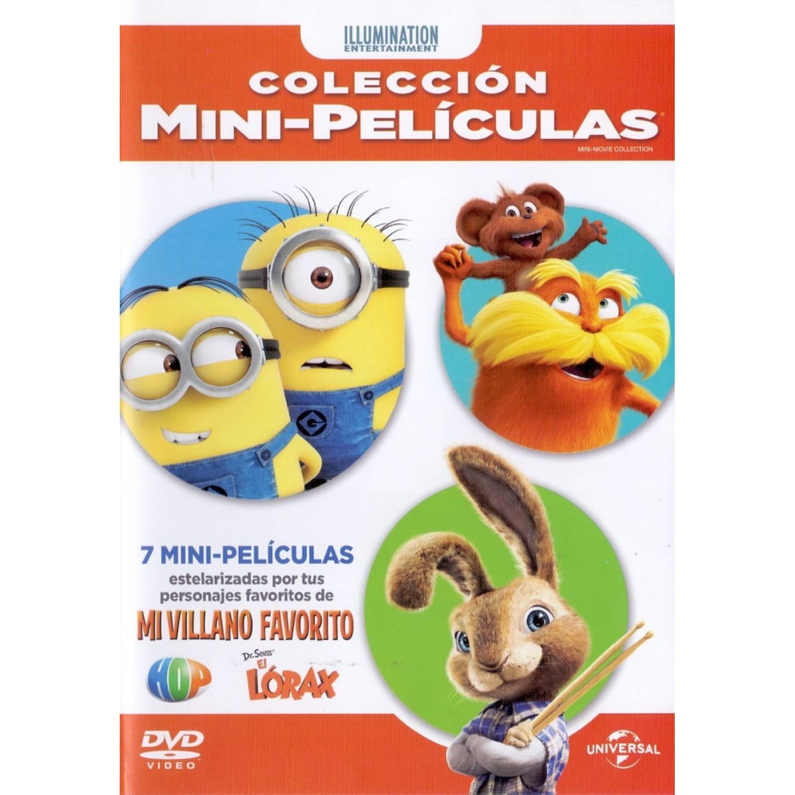 Coleccion Mini Peliculas Villano Favorito + Lorax + Hop Dvd