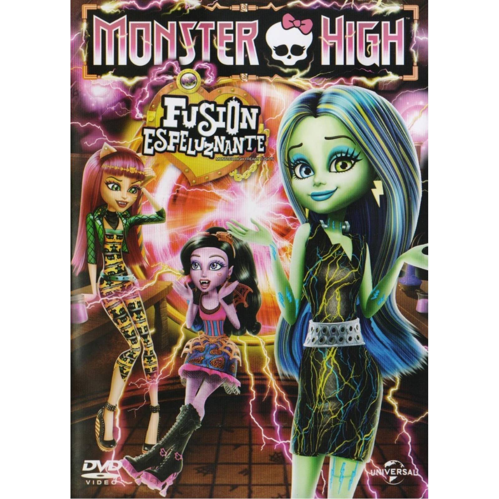 Monster High Fusion Espeluznante Freaky Fusion Pelicula Dvd