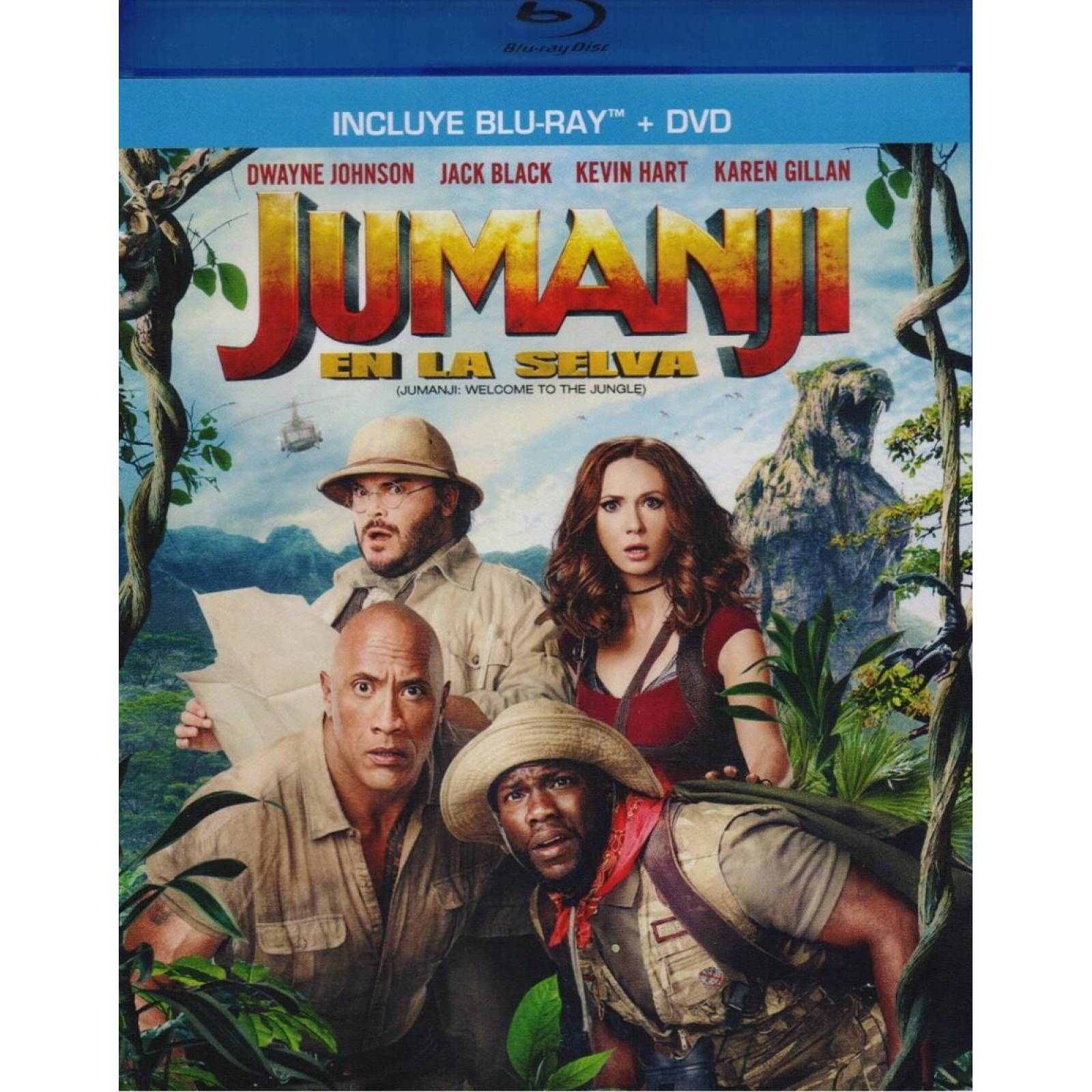 Jumanji En La Selva Welcome Jungle Pelicula Blu-ray + Dvd