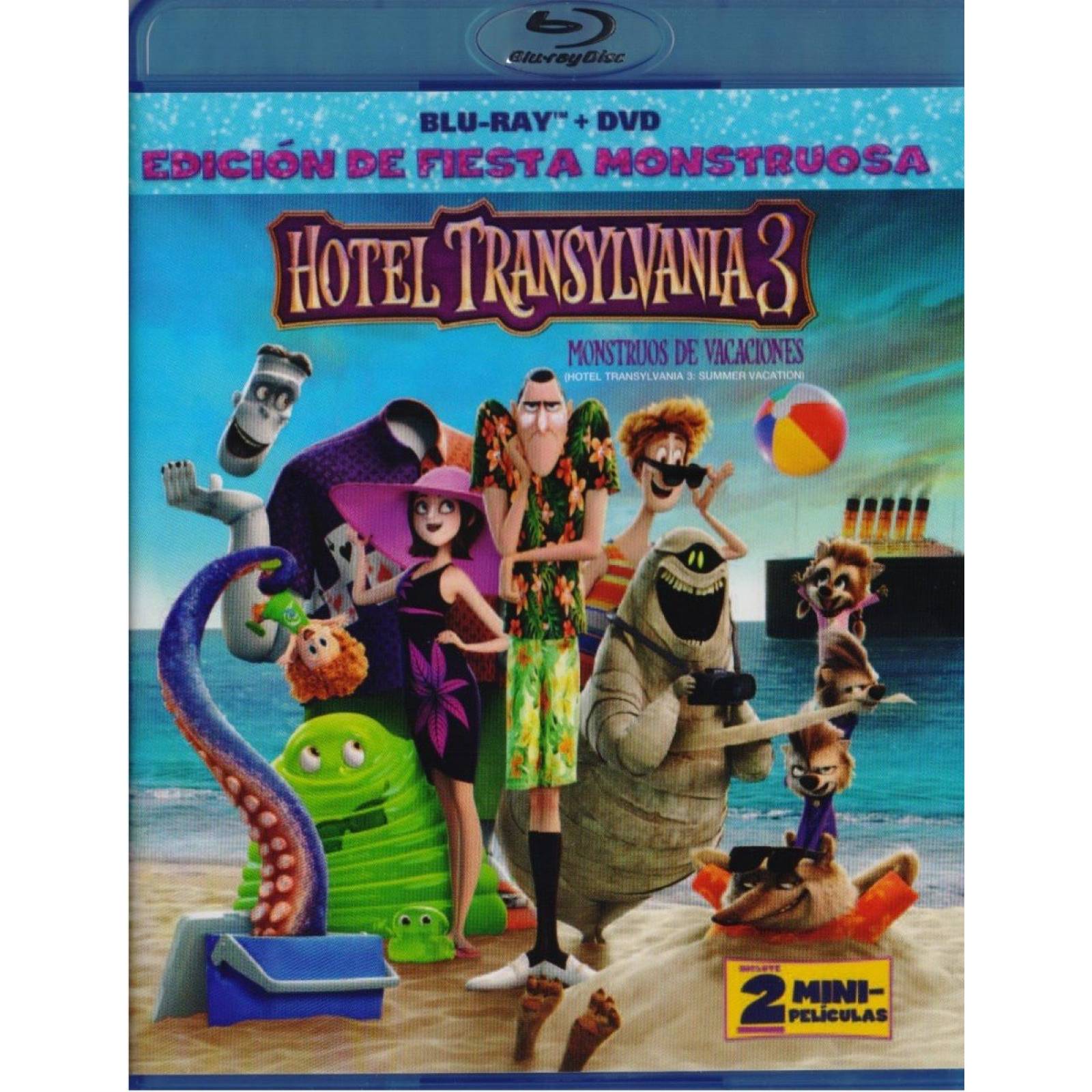 Hotel Transylvania 3 Tres Pelicula Blu-ray + Dvd