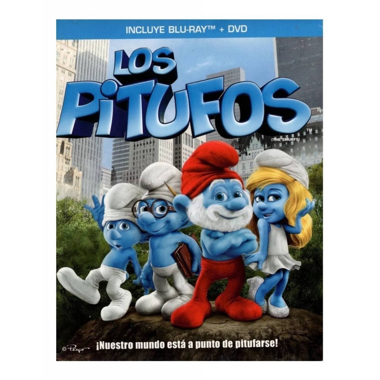 Los Pitufos 1 The Smurfs Pelicula Blu ray  Dvd