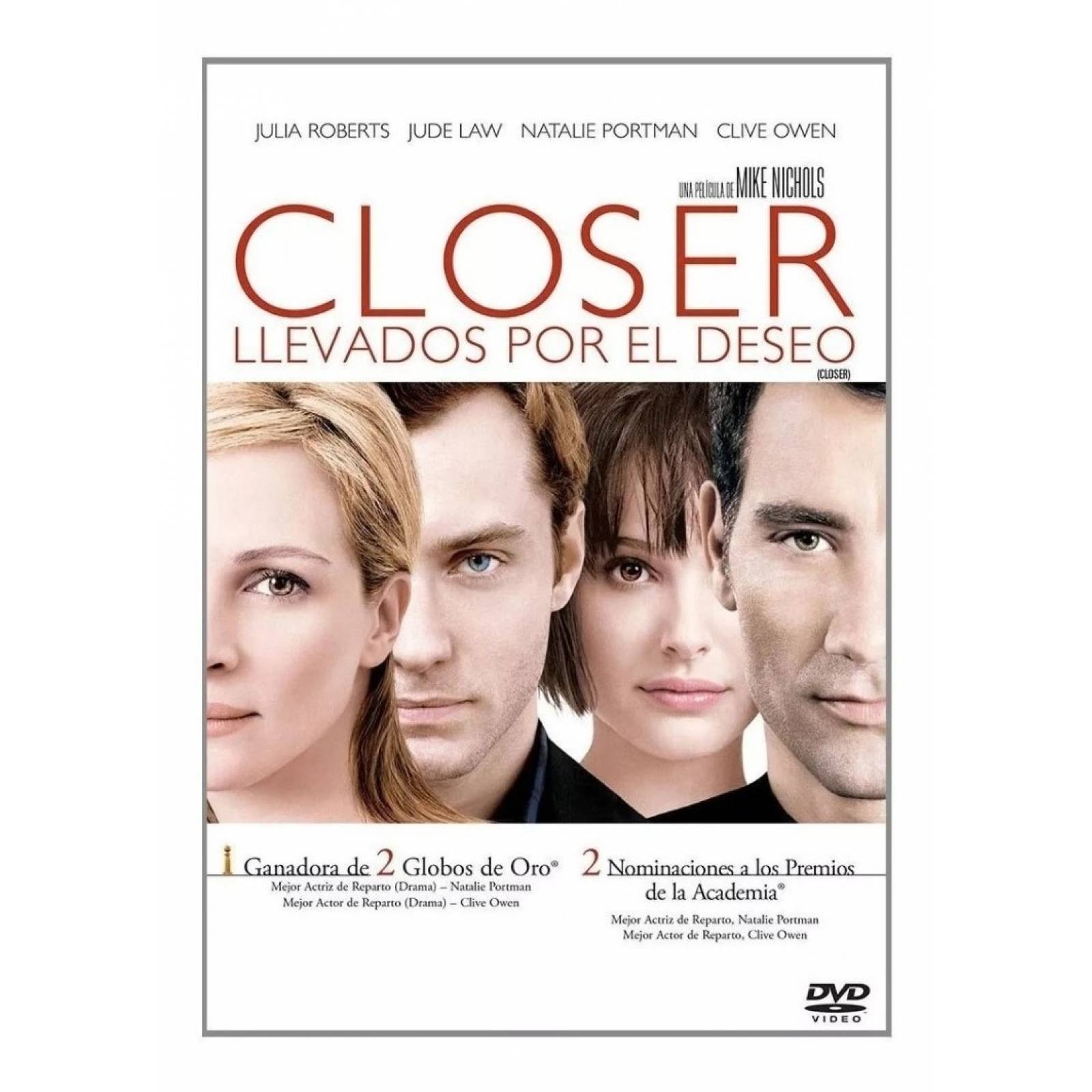 Closer Llevados Por El Deseo Pelicula Original Dvd