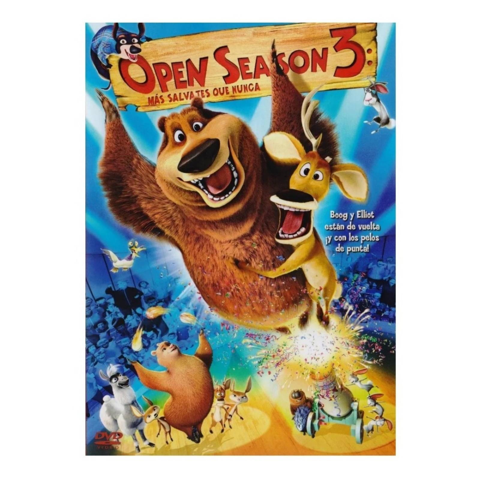 Open Season 3 Tres Amigos Salvajes Jaime Camil Pelicula Dvd