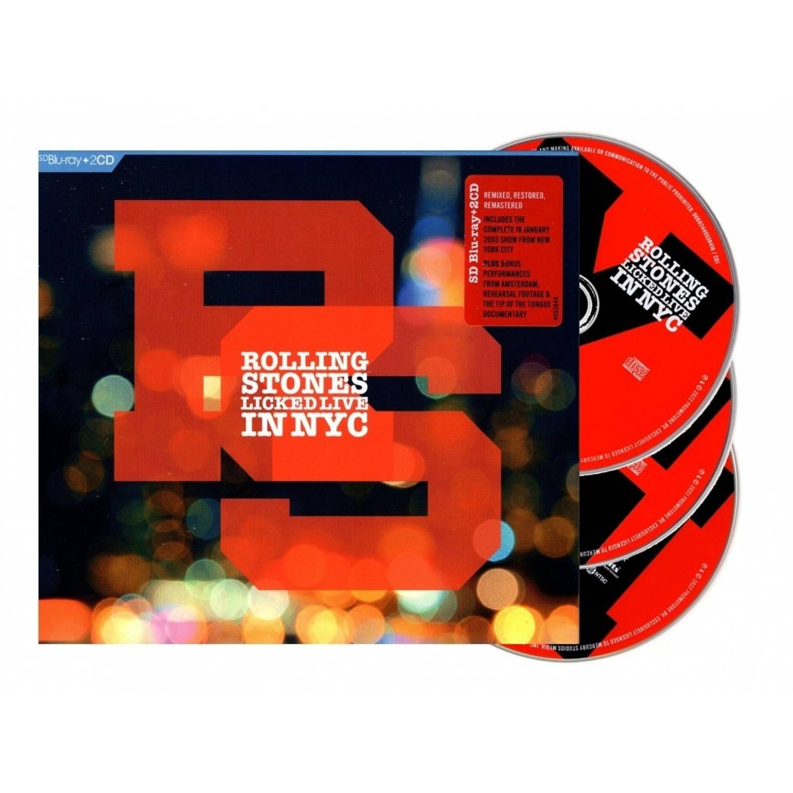The Rolling Stones Licked Live In Nyc 2 Discos Cd + Blu-ray
