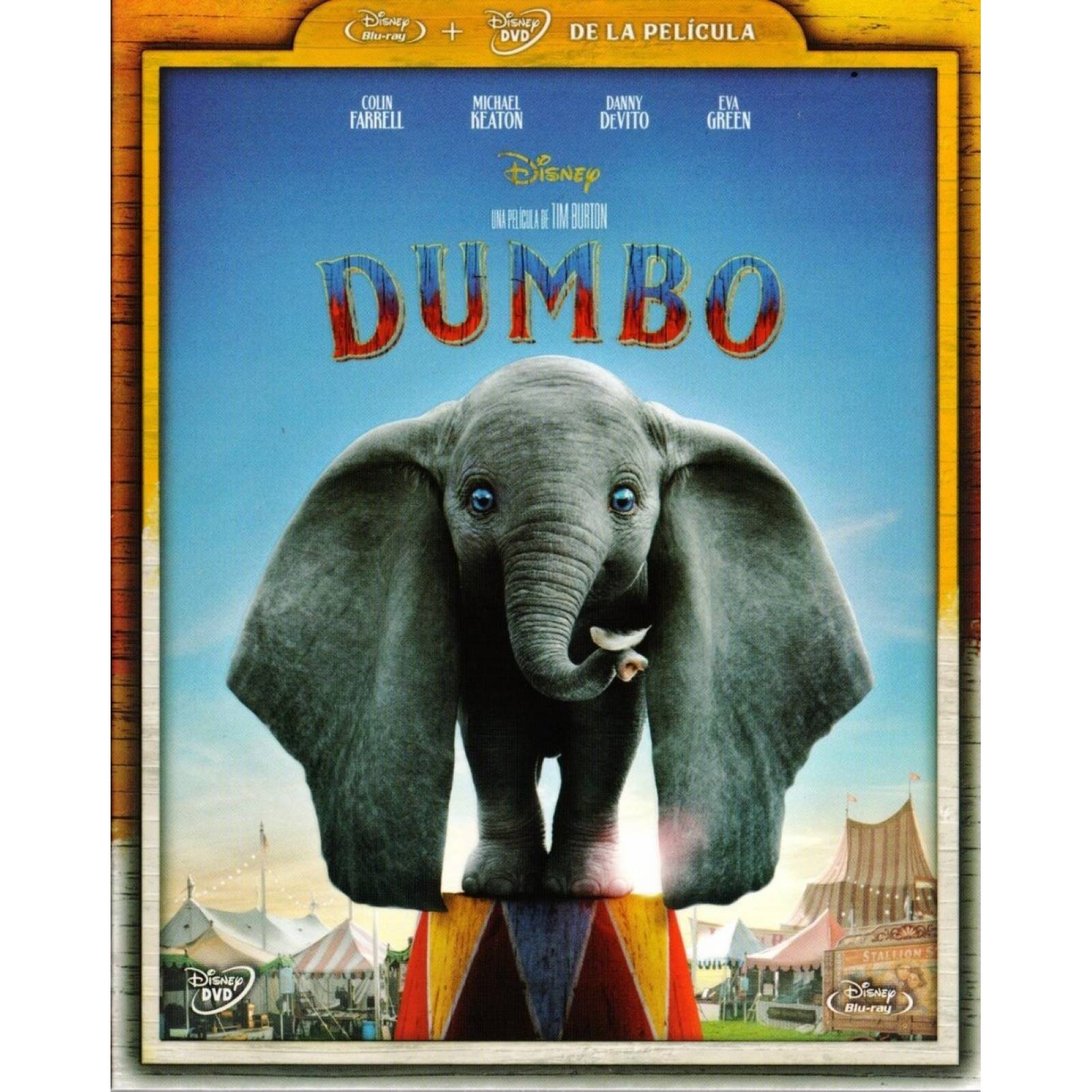 Dumbo 2019 Tim Burton Pelicula Blu-ray + Dvd